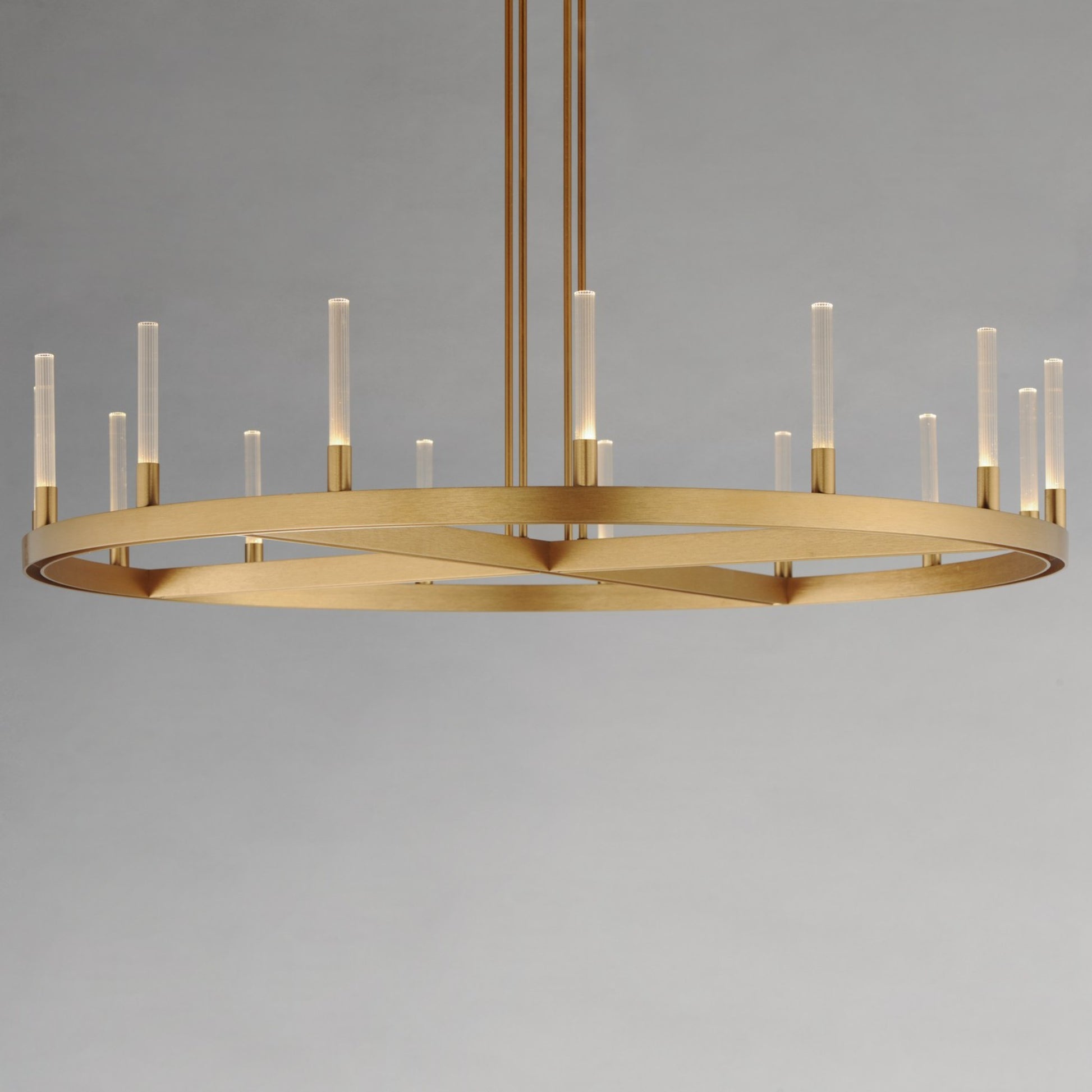 Ovation 47" LED Chandelier, Gold Finish - Bees Lighting