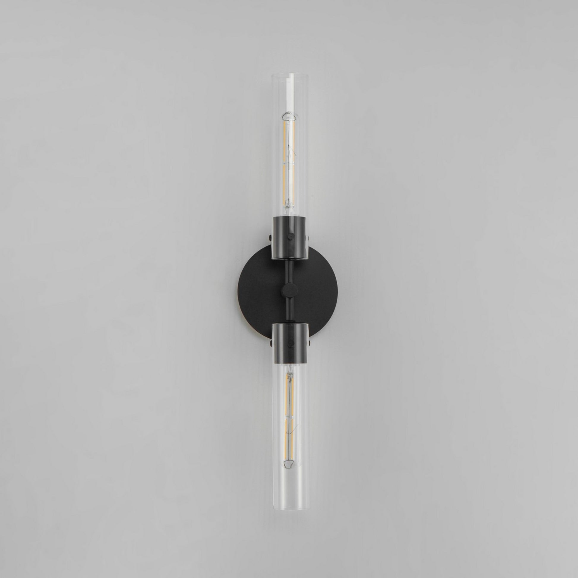 Equilibrium 25" 2 Lights LED Armed Sconce, Black Finish - Bees Lighting