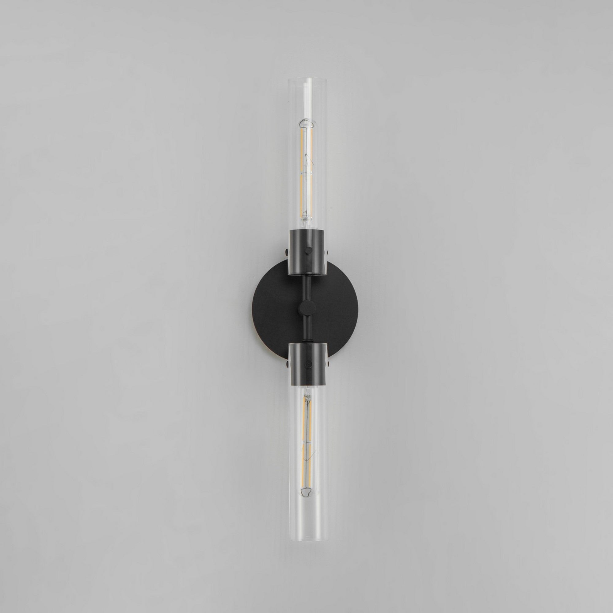 Equilibrium 25" 2 Lights LED Armed Sconce, Black Finish - Bees Lighting
