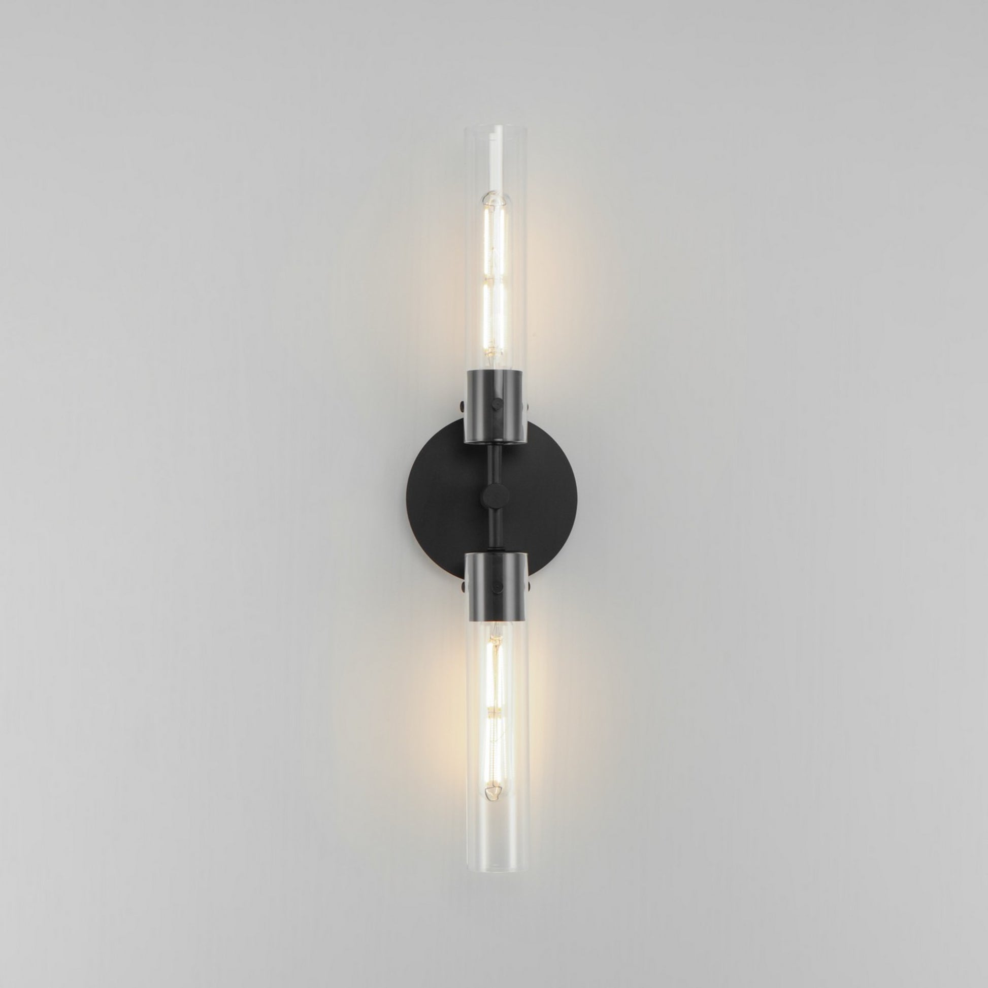 Equilibrium 25" 2 Lights LED Armed Sconce, Black Finish - Bees Lighting