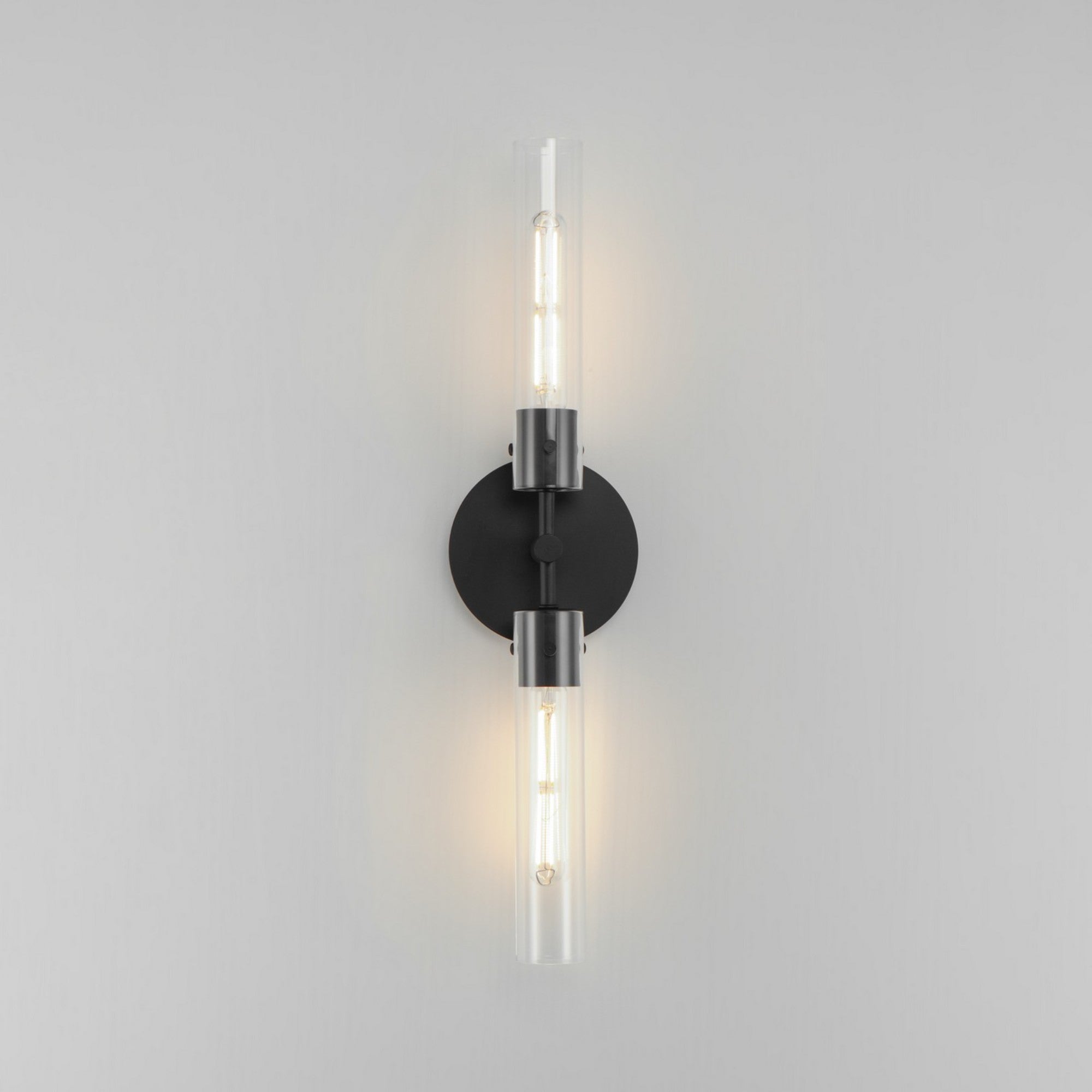 Equilibrium 25" 2 Lights LED Armed Sconce, Black Finish - Bees Lighting