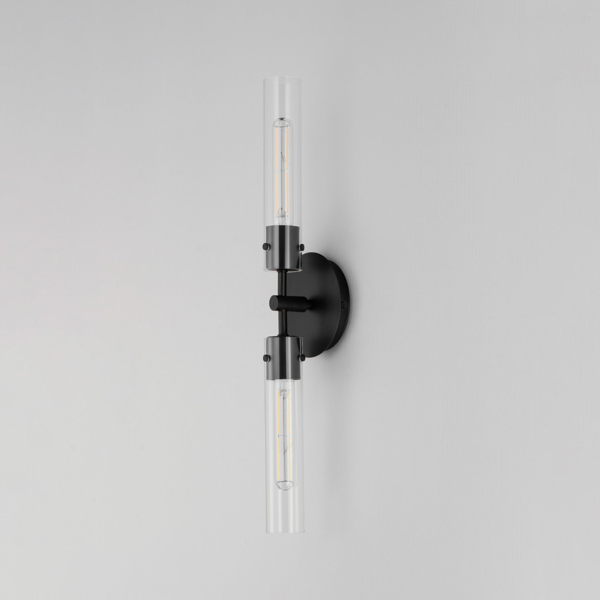 Equilibrium 25" 2 Lights LED Armed Sconce, Black Finish - Bees Lighting