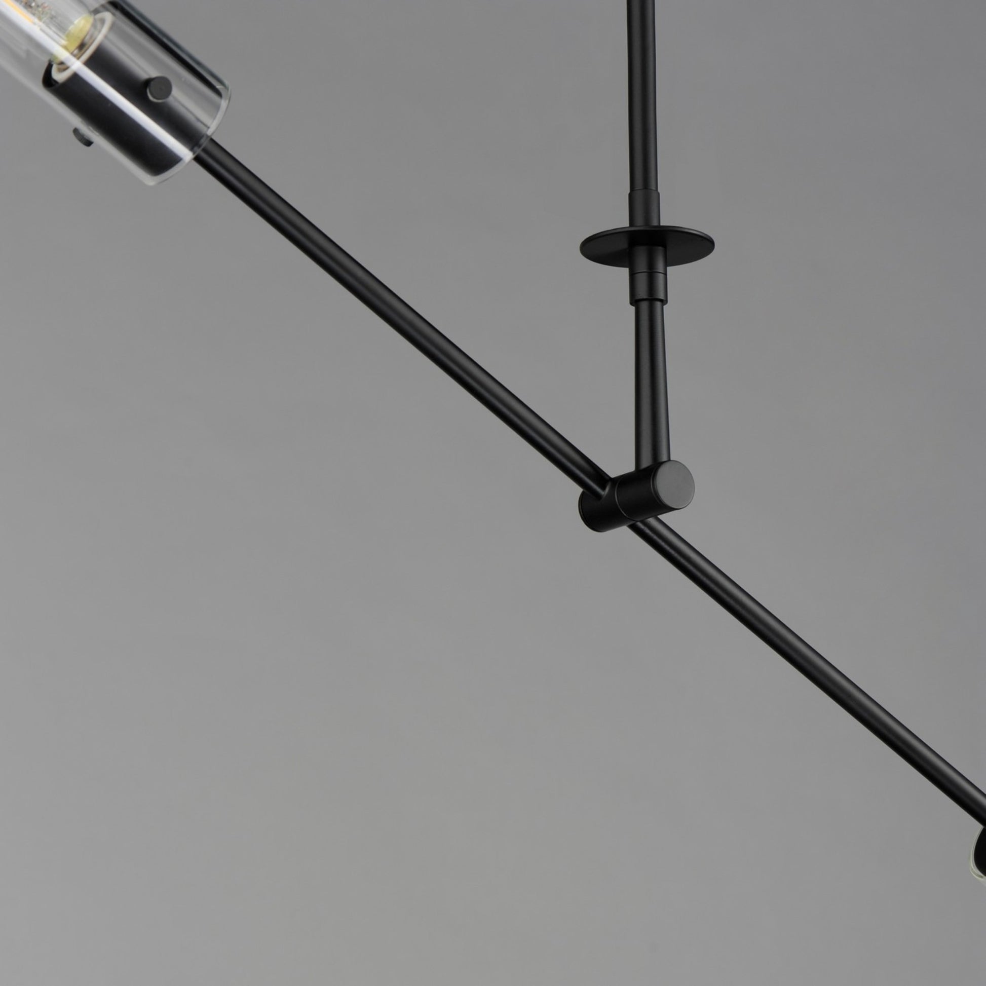 Equilibrium 42 in. 2 Lights LED Pendant Light Black Finish - Bees Lighting