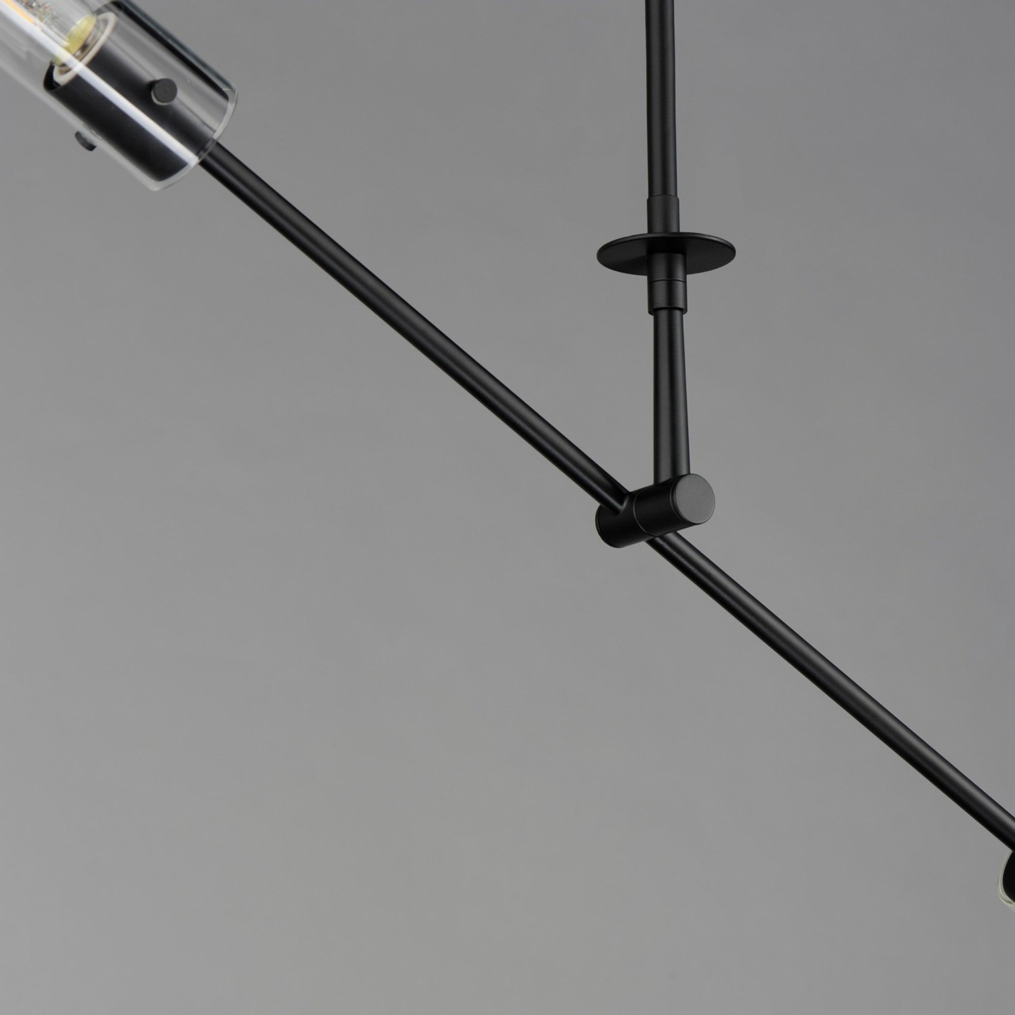Equilibrium 42 in. 2 Lights LED Pendant Light Black Finish - Bees Lighting
