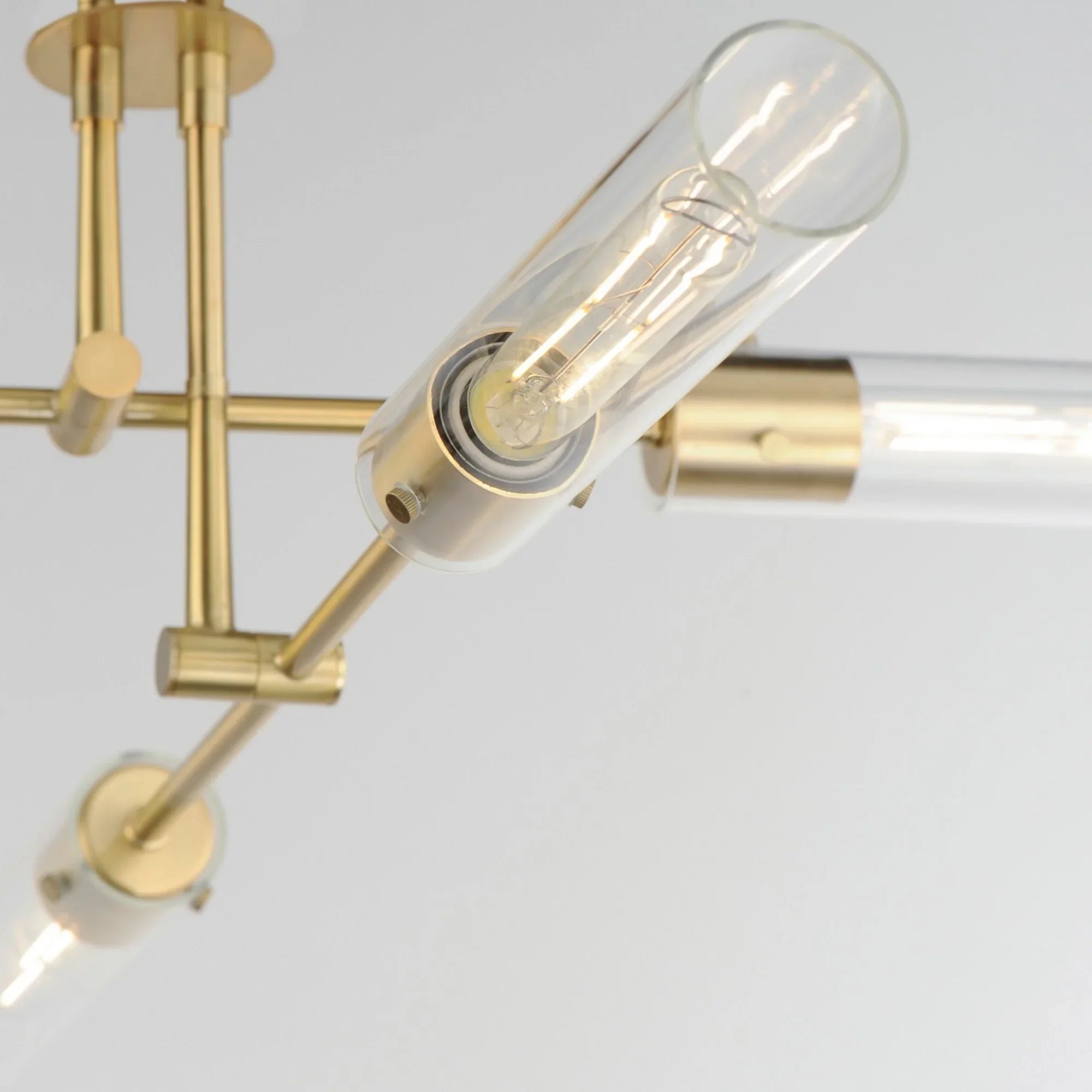 Equilibrium 36" 4 Lights LED Pendant Light, Gold Finish - Bees Lighting