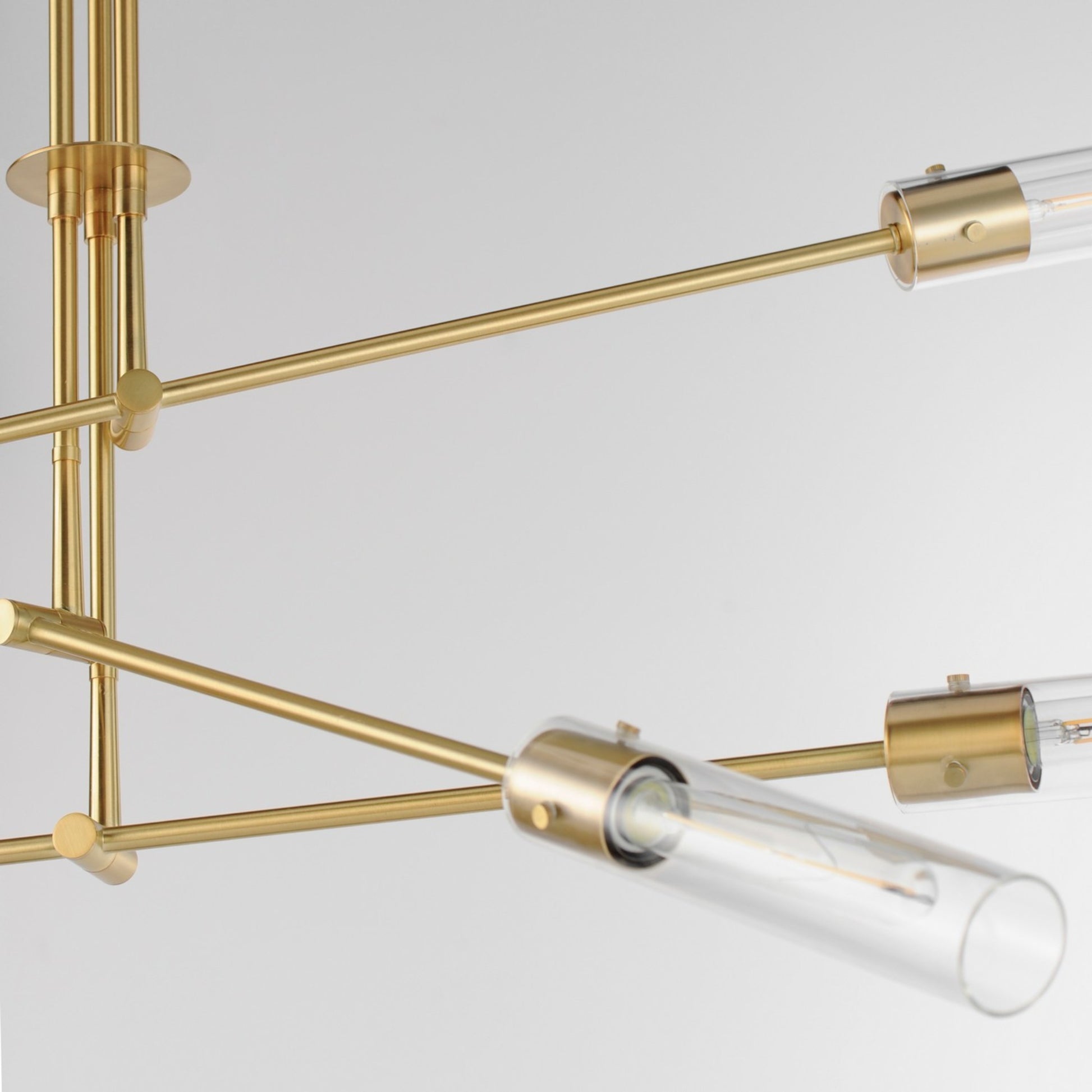 Equilibrium 60" 6 Lights LED Pendant Light, Gold Finish - Bees Lighting