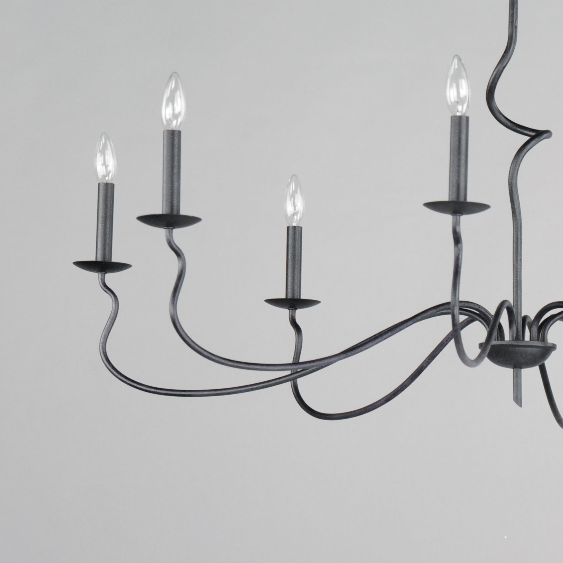 Padrona 49" 8 lights Chandelier, Black Oxide finish - Bees Lighting