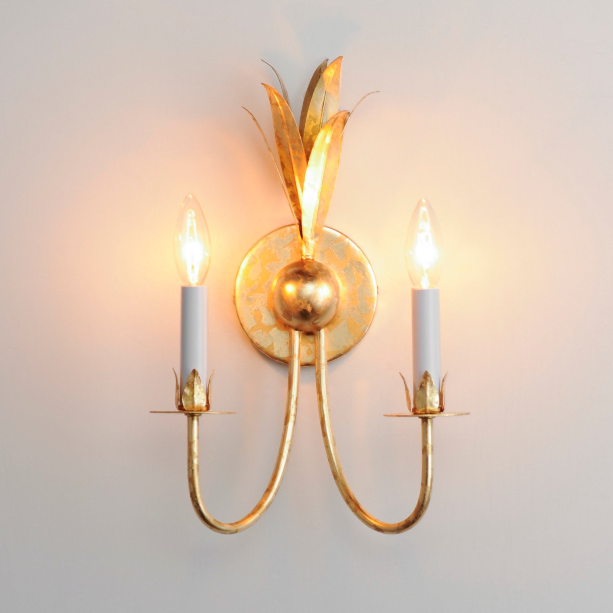 Paloma 16" 2 Lights Armed Sconce, Gold finish - Bees Lighting