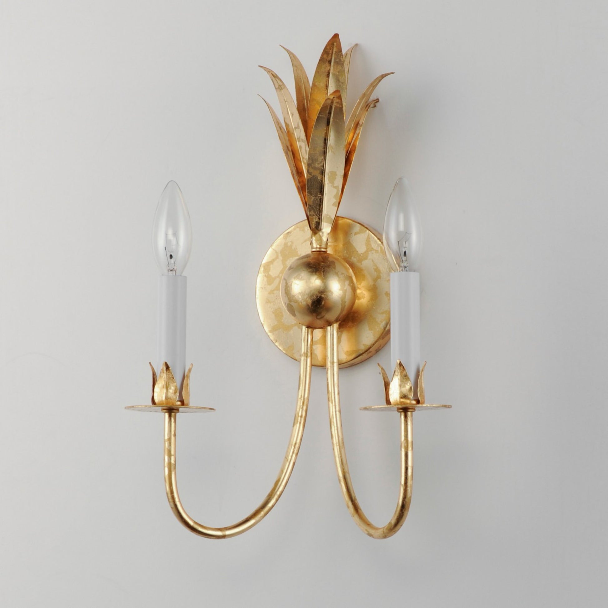 Paloma 16" 2 Lights Armed Sconce, Gold finish - Bees Lighting