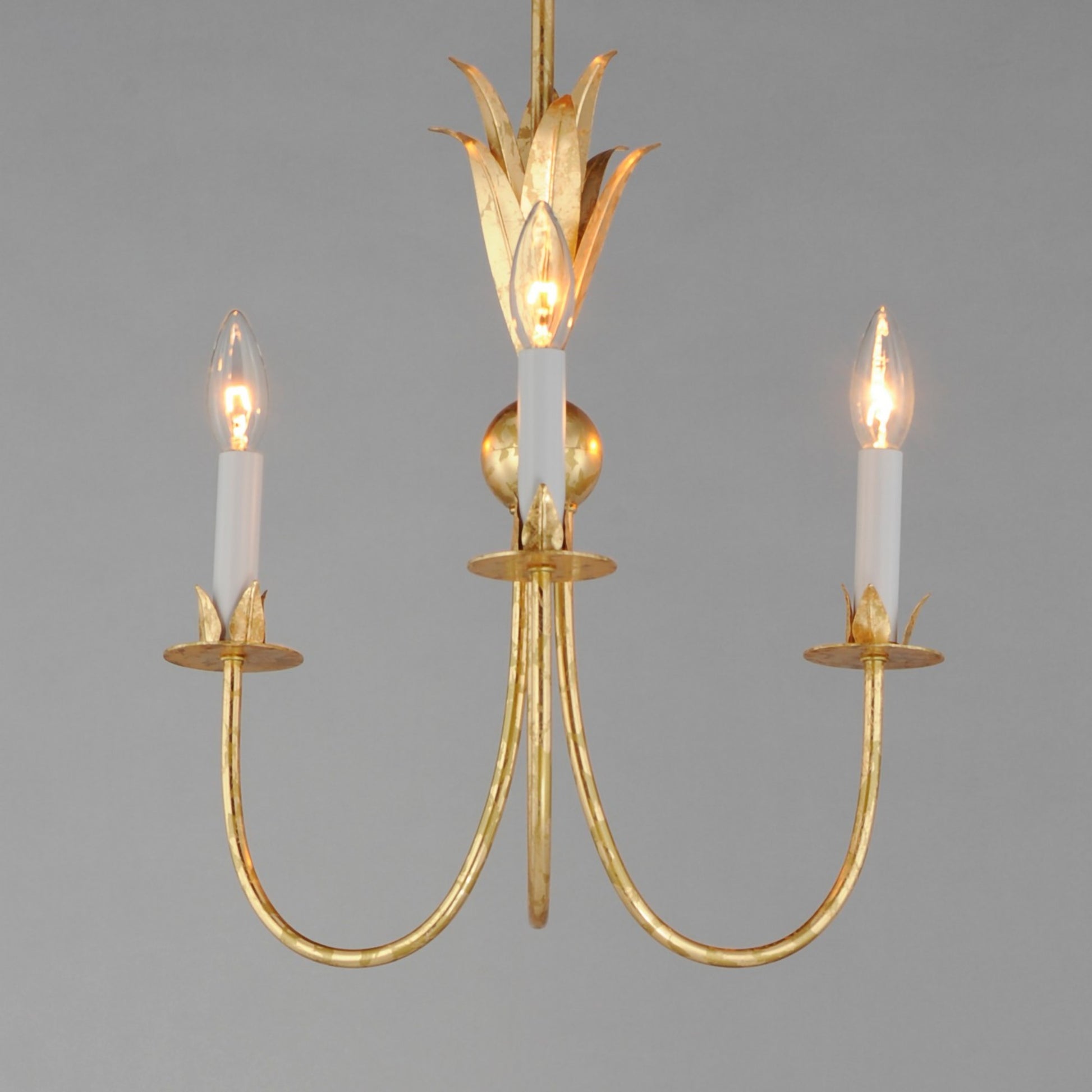 Paloma 16" 3 Lights Chandelier, Gold finish - Bees Lighting