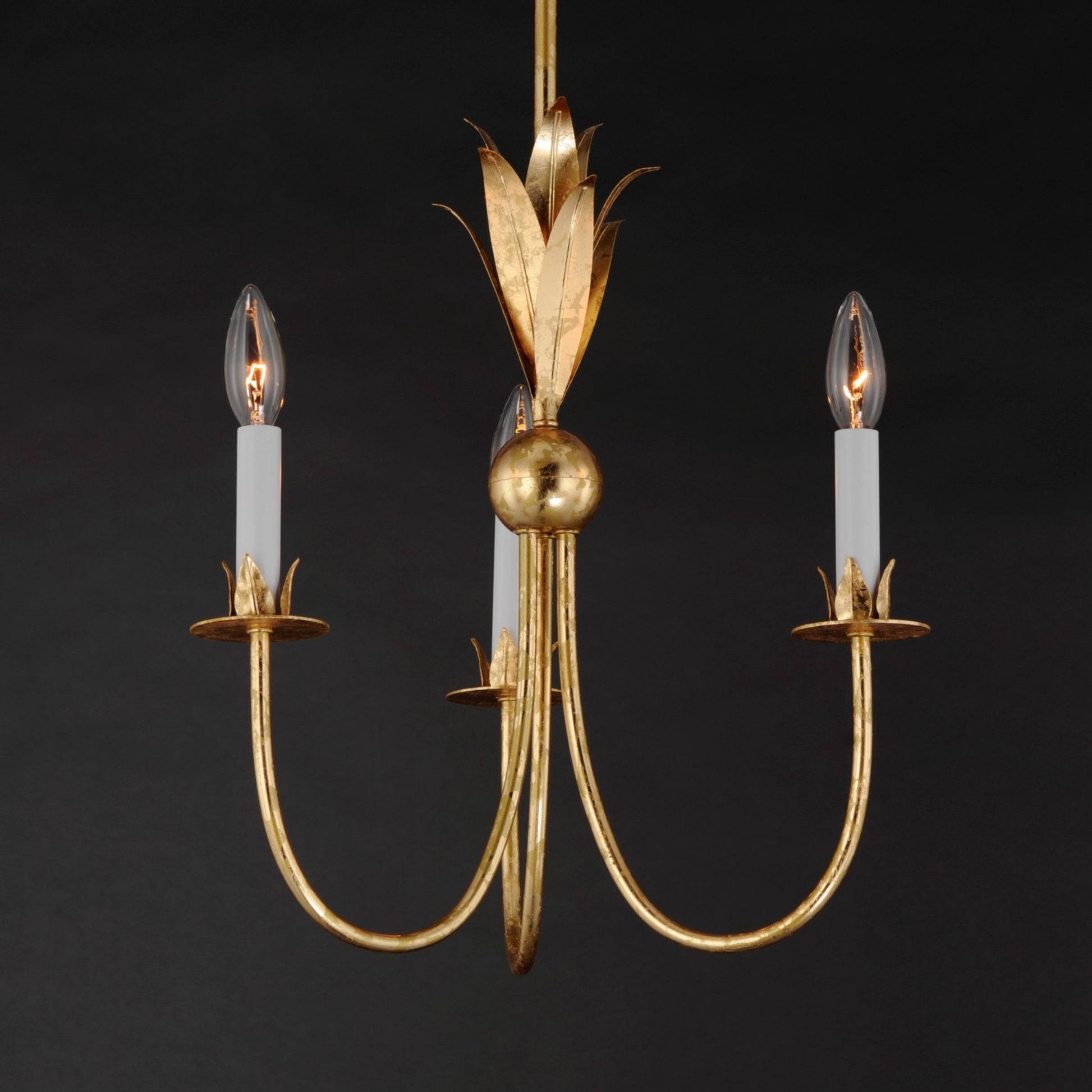 Paloma 16" 3 Lights Chandelier, Gold finish - Bees Lighting