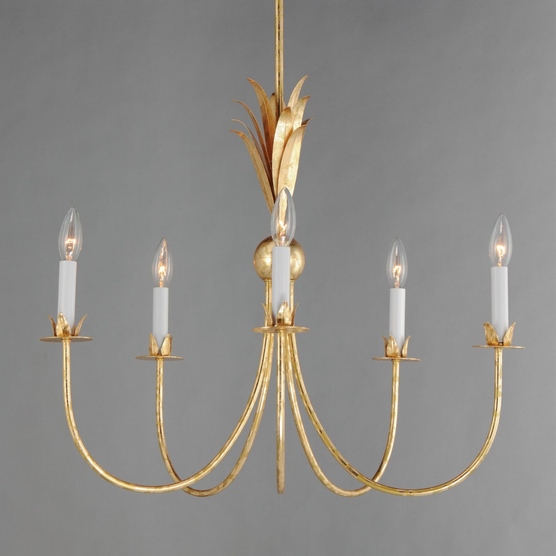 Paloma 26" 5 Lights Chandelier, Gold finish - Bees Lighting