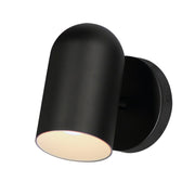 Spot Light 7" LED Outdoor Wall Sconce, Black Finish - Bees Lighting