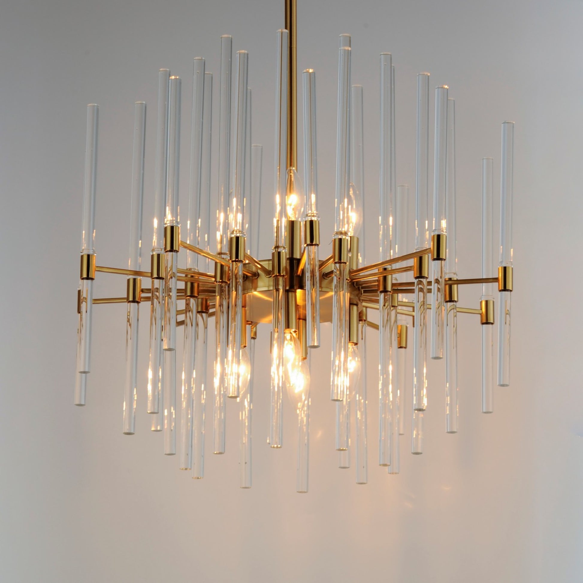 Divine 24" 8 Lights Chandelier, Gold Finish - Bees Lighting