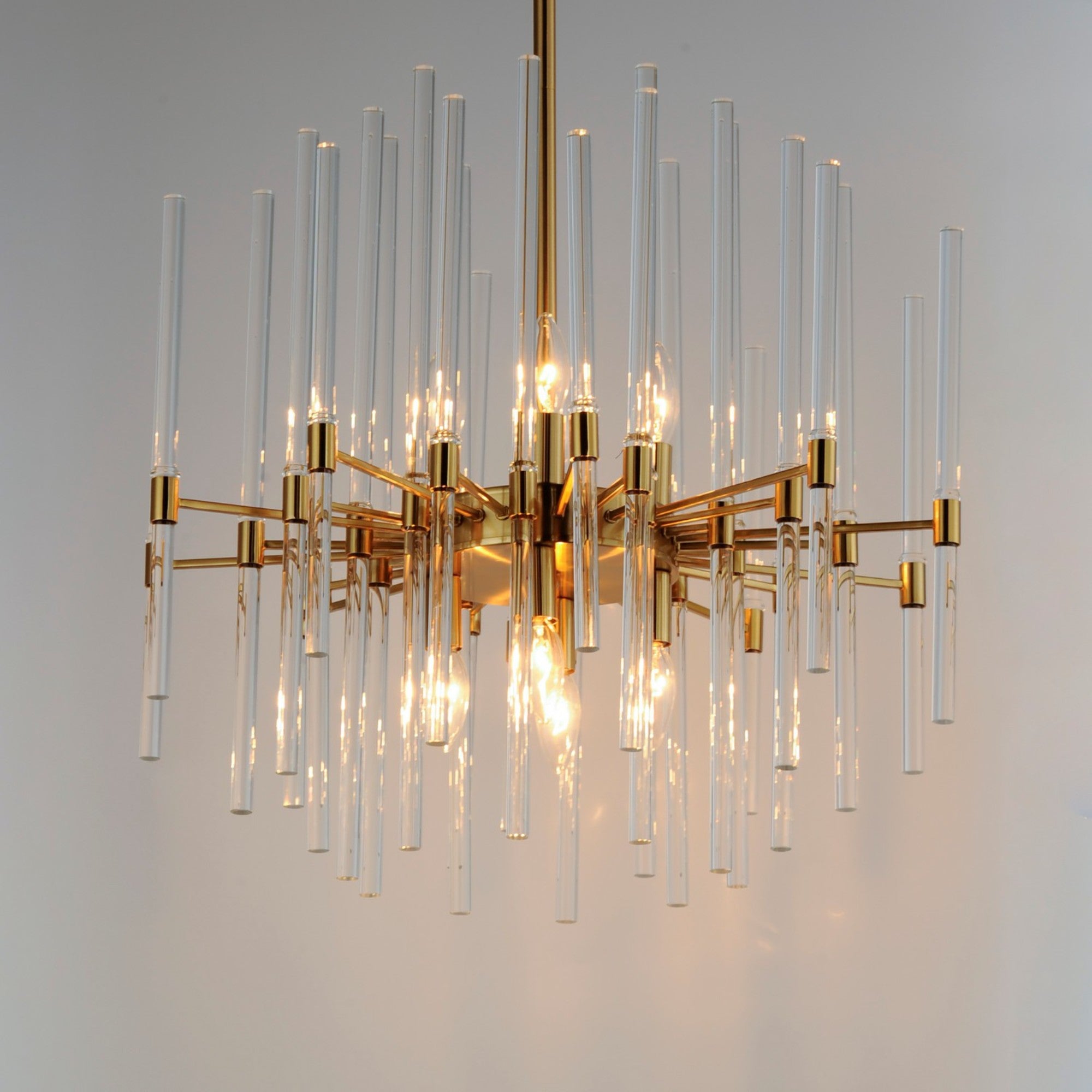 Divine 24" 8 Lights Chandelier, Gold Finish - Bees Lighting