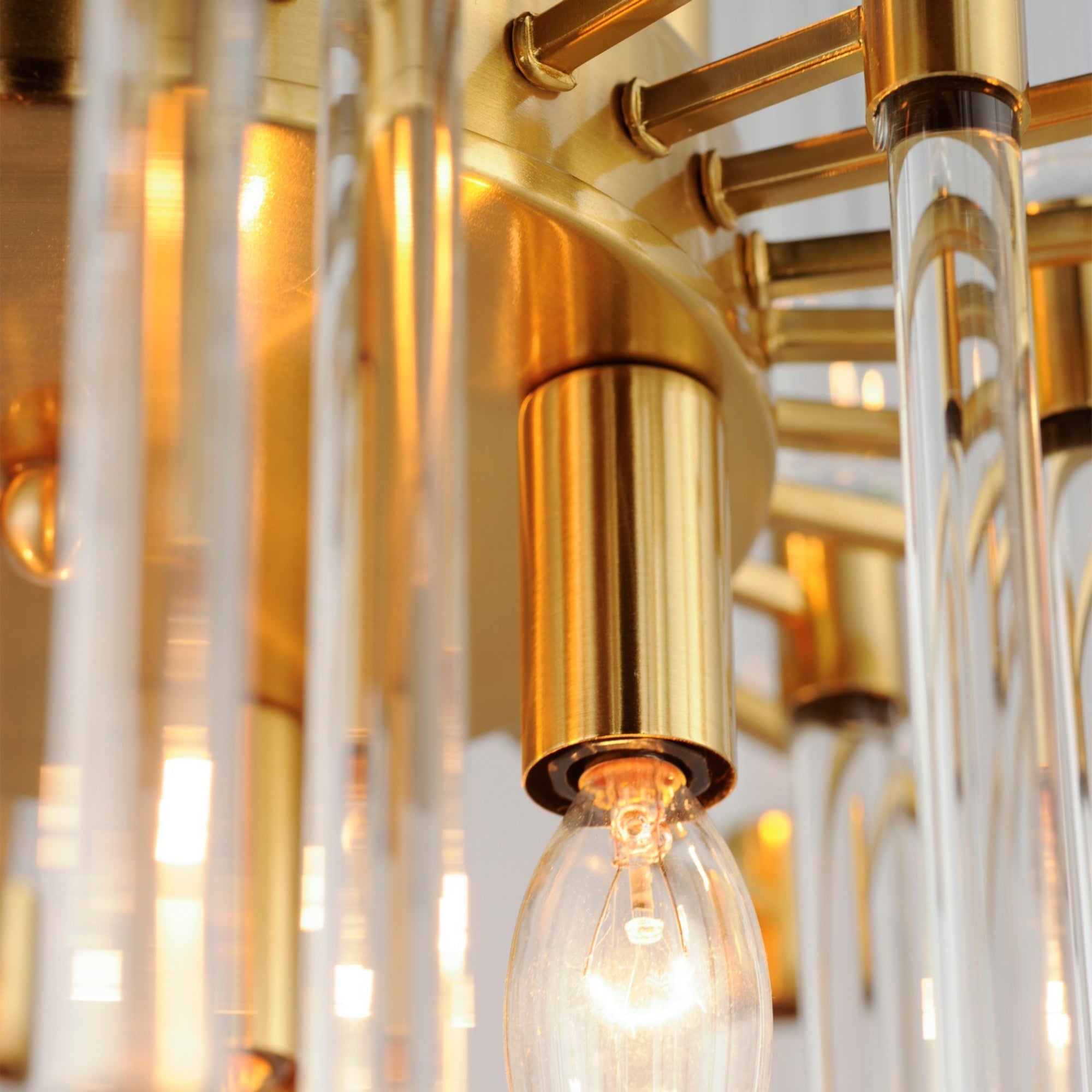 Divine 24" 8 Lights Chandelier, Gold Finish - Bees Lighting