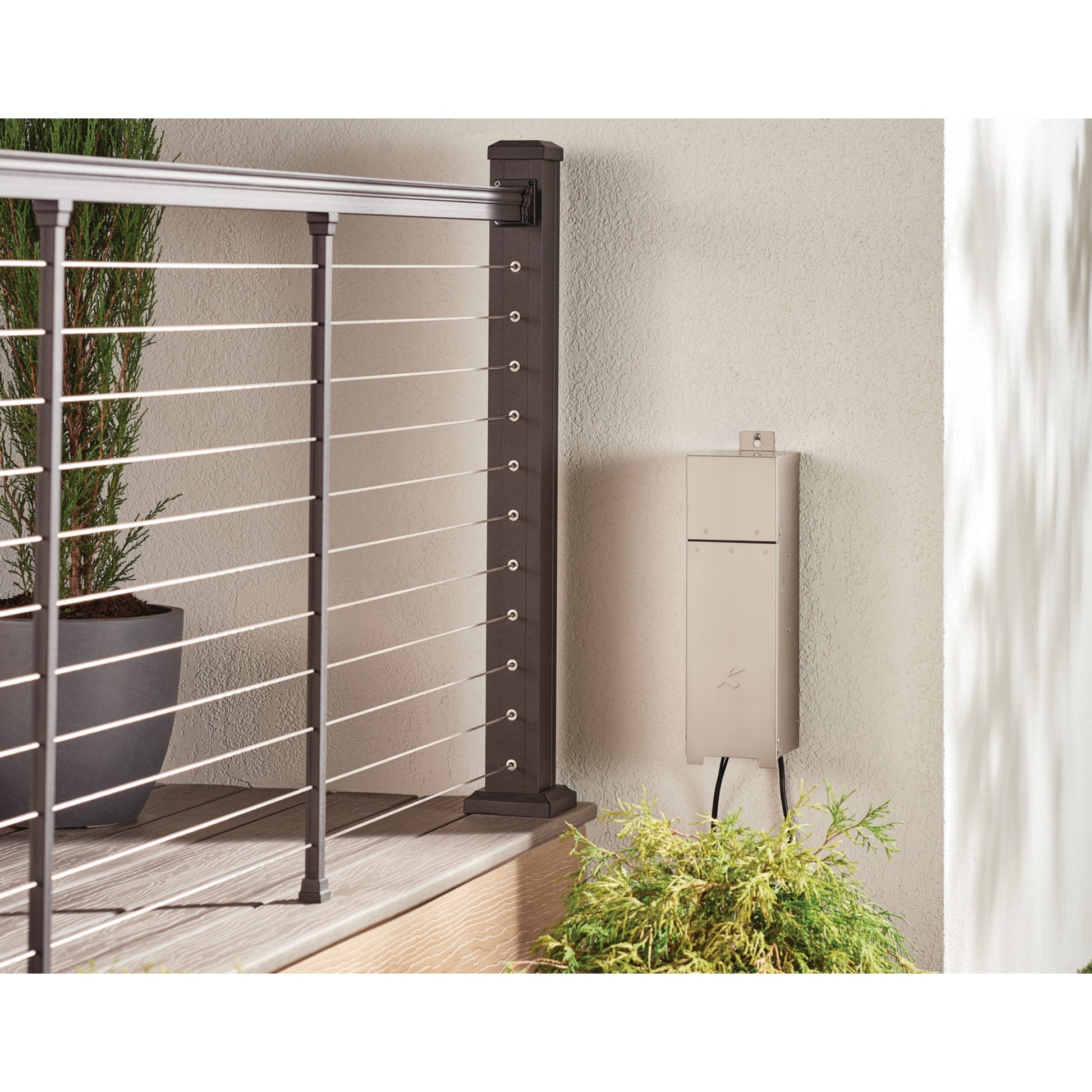 12V AC Landscape Transformer Multi Tap 300W Stainless Steel - Bees Lighting