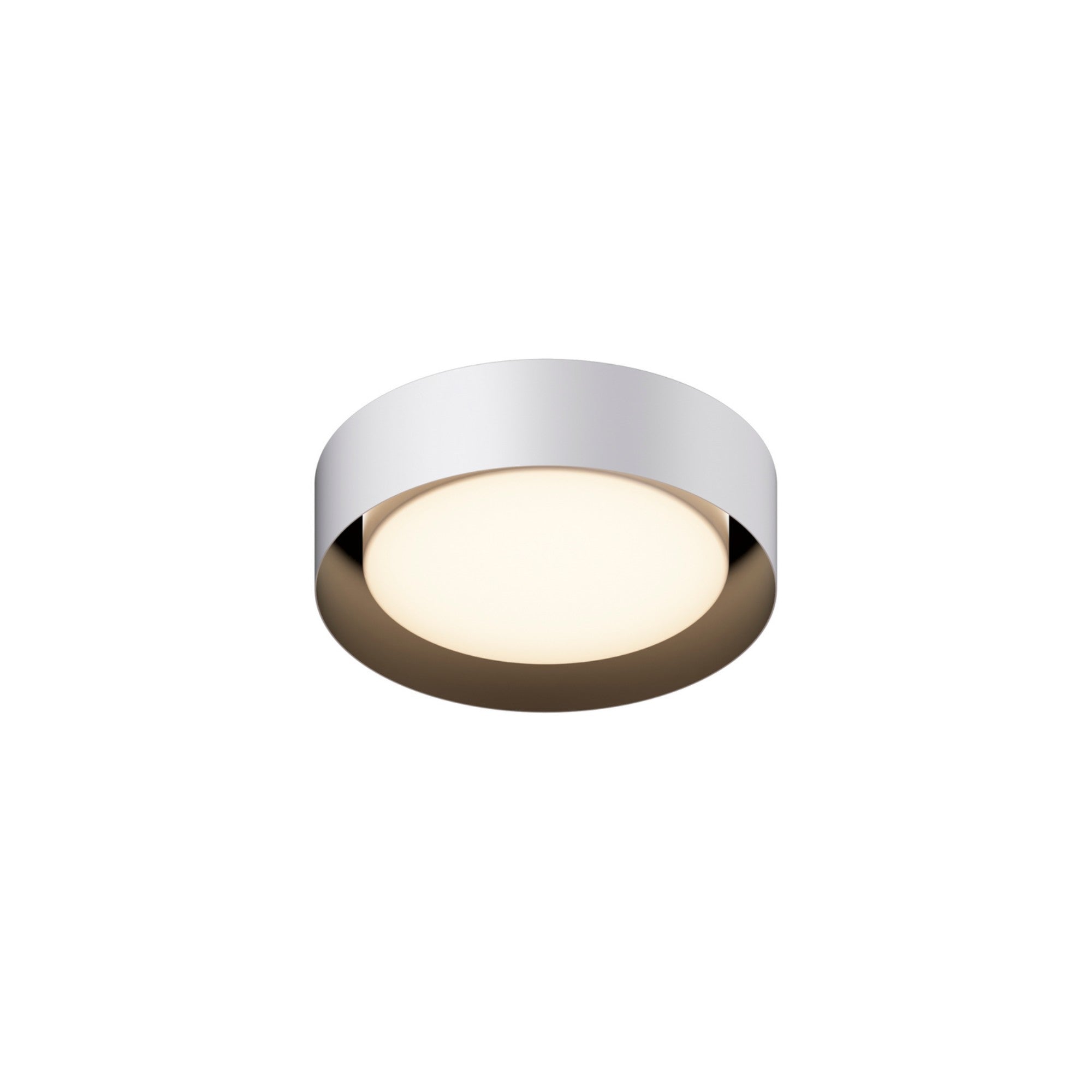 Echo 13" LED Flush Mount, White & Black Finish - Bees Lighting