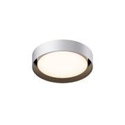 Echo 16" LED Flush Mount, White & Black Finish - Bees Lighting