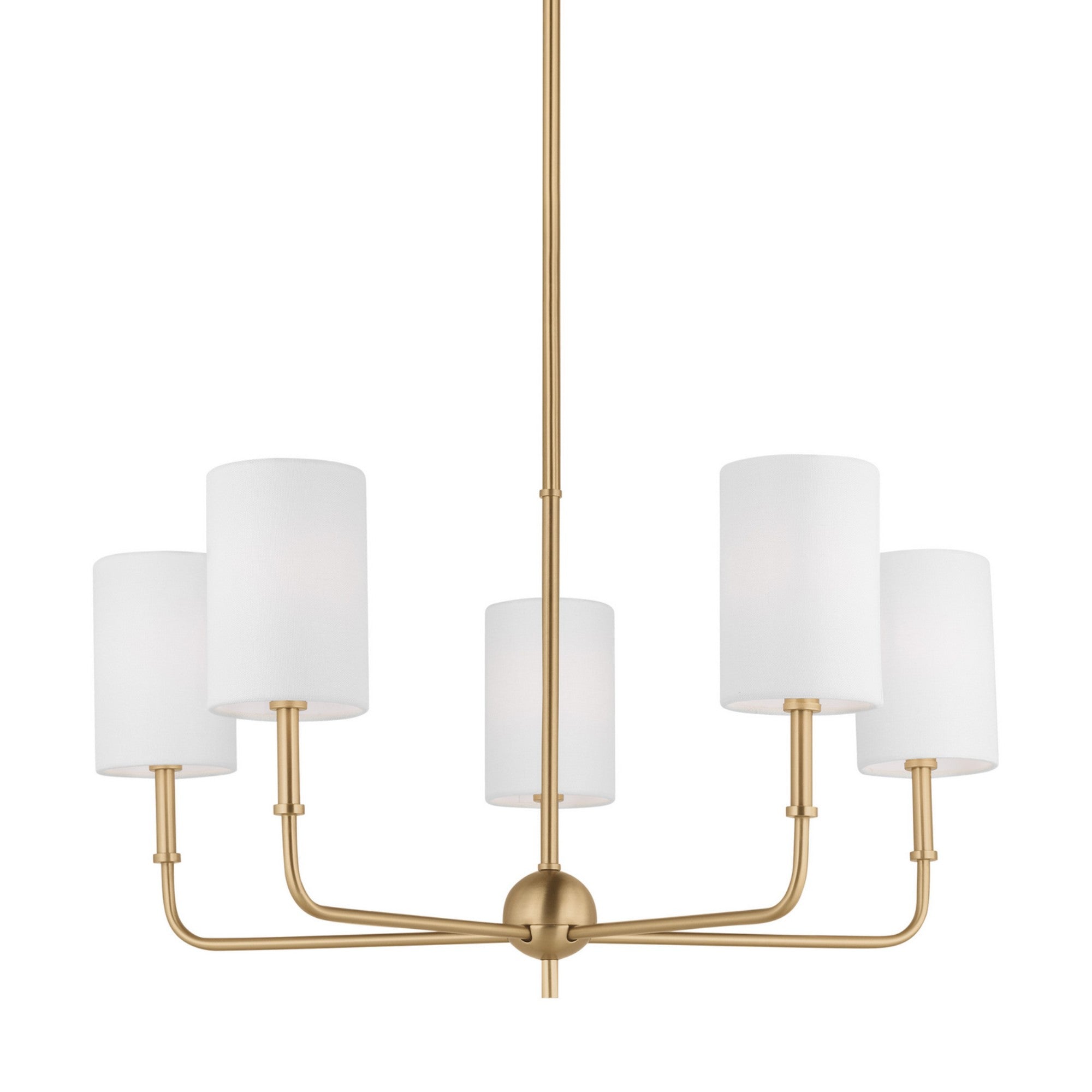 Foxdale 5 Lights Chandelier Satin Brass finish - Bees Lighting