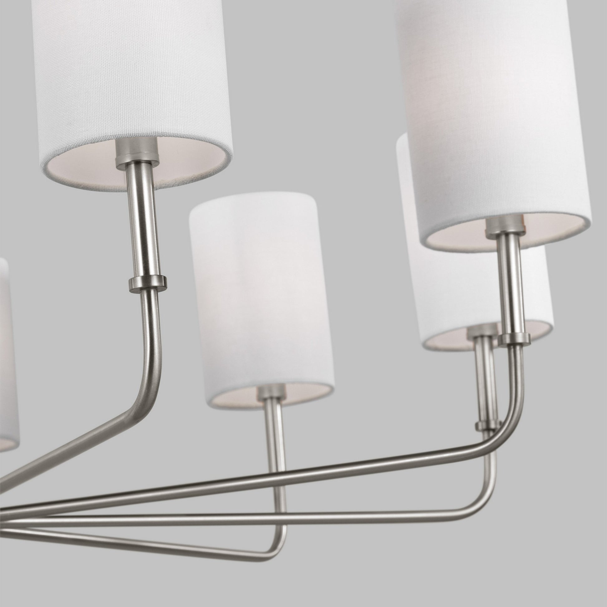 Foxdale 36" 9-Light Chandelier, Brushed Nickel Finish - Bees Lighting