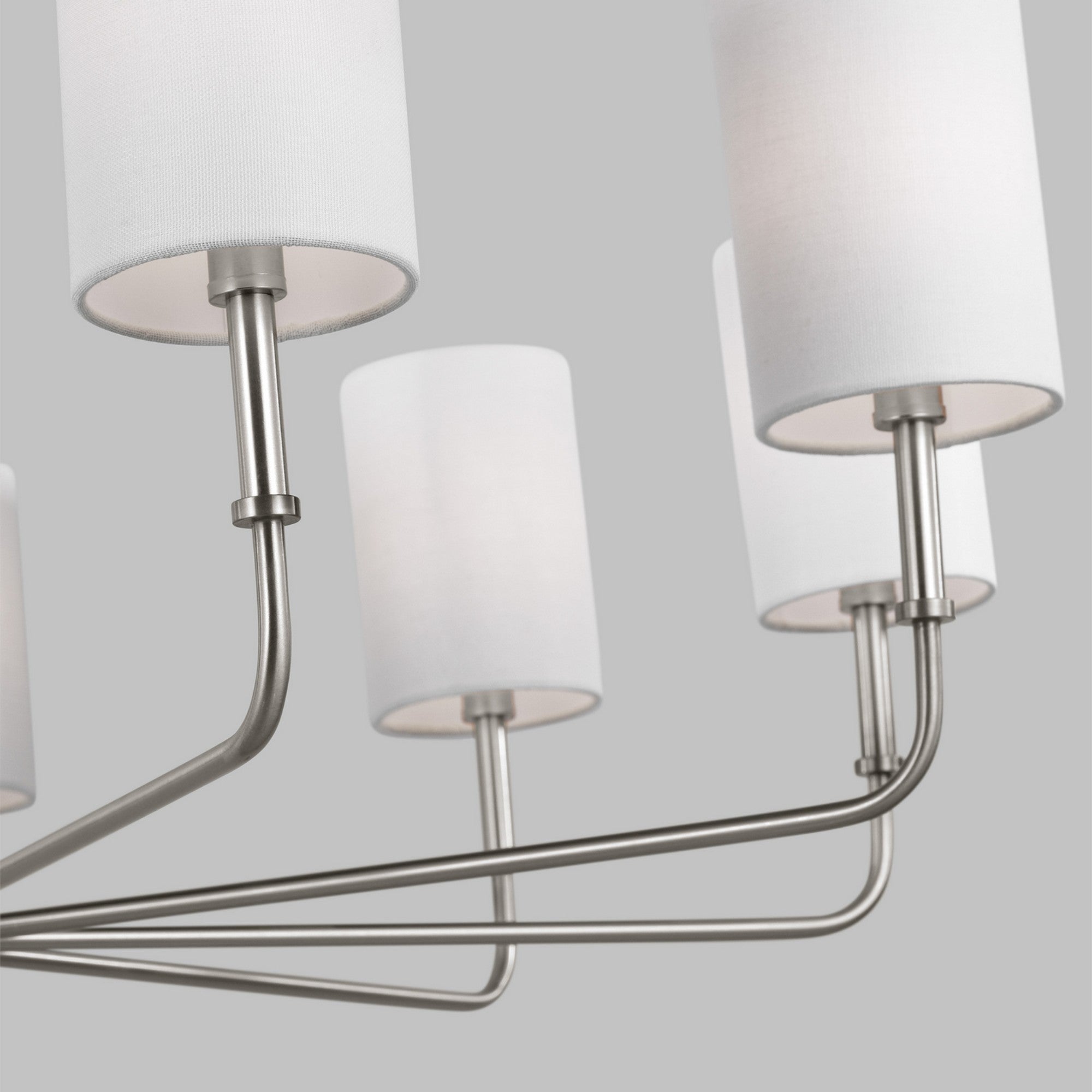 Foxdale 36" 9-Light Chandelier, Brushed Nickel Finish - Bees Lighting