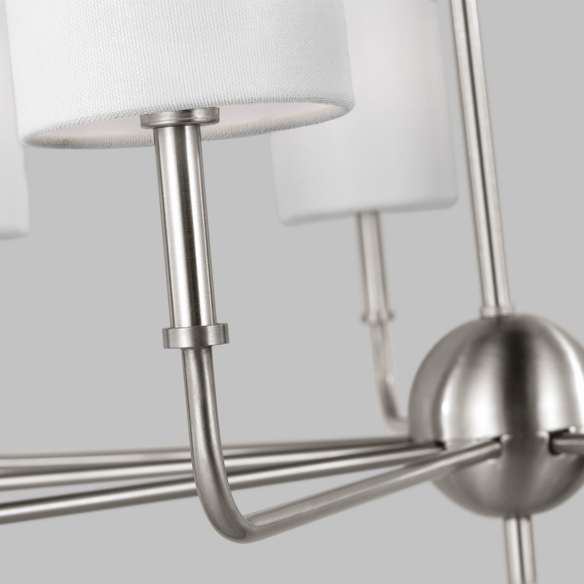 Foxdale 36" 9-Light Chandelier, Brushed Nickel Finish - Bees Lighting