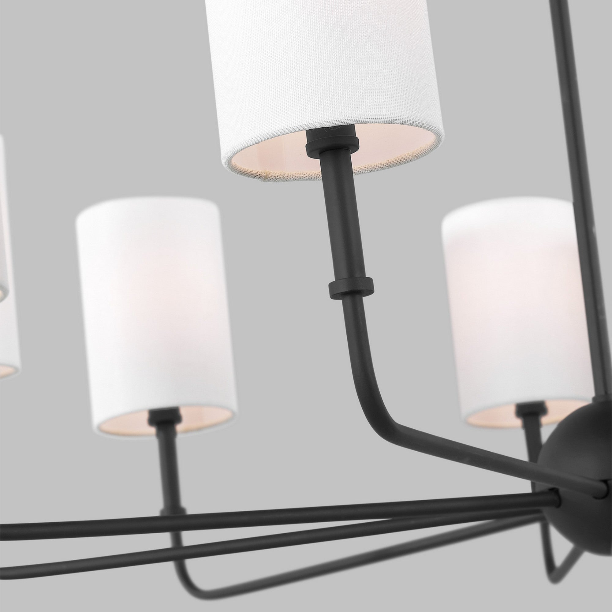 Foxdale 36" 9-Light LED Chandelier, Midnight Black Finish - Bees Lighting