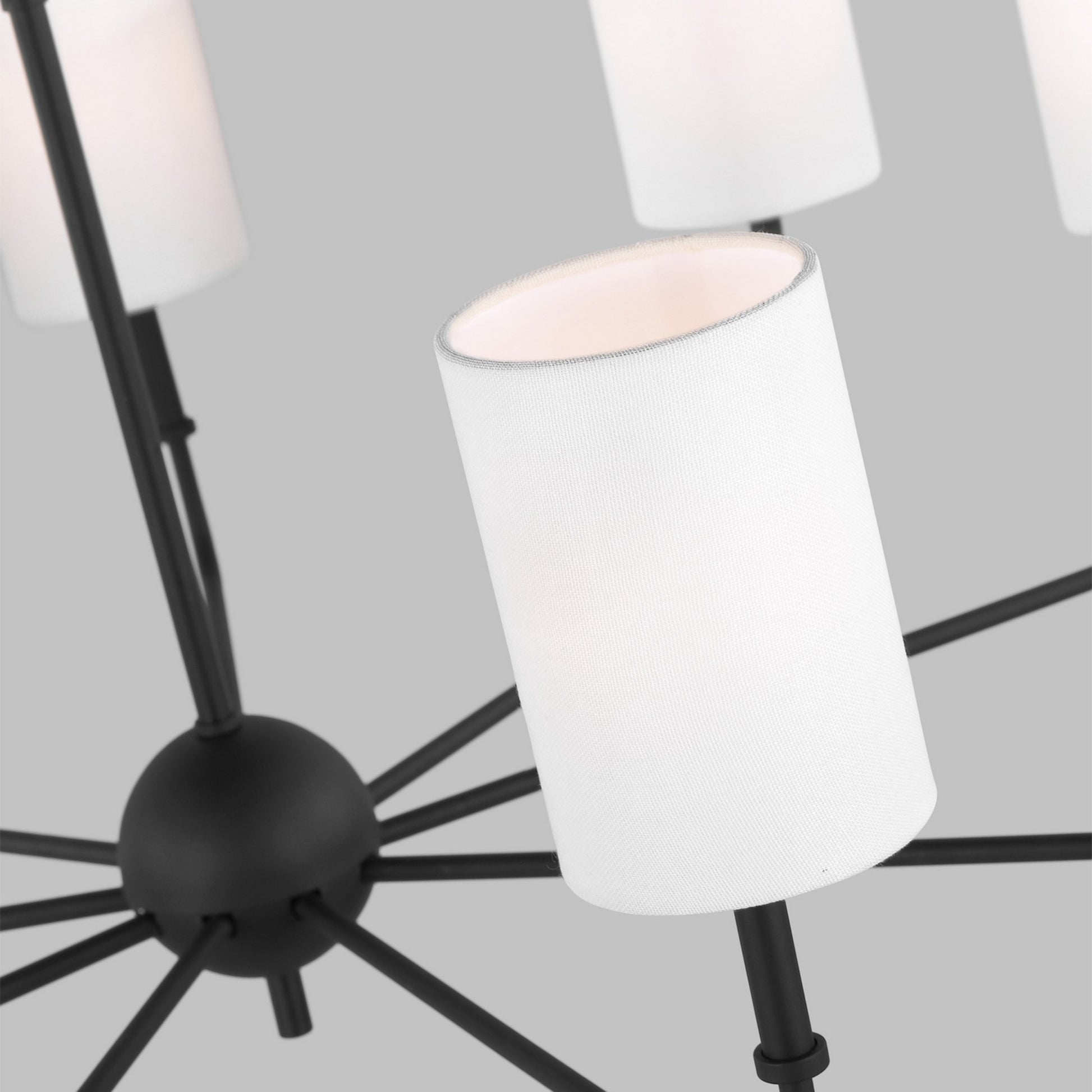 Foxdale 36" 9-Light LED Chandelier, Midnight Black Finish - Bees Lighting