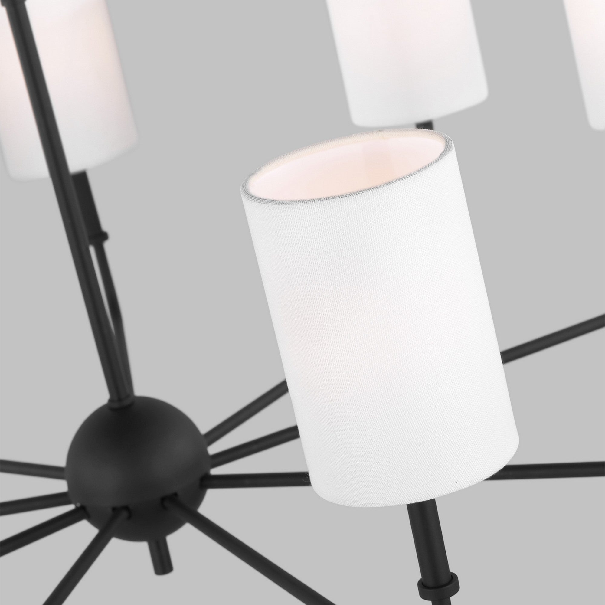 Foxdale 36" 9-Light LED Chandelier, Midnight Black Finish - Bees Lighting