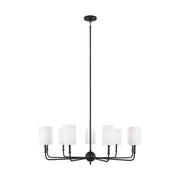 Foxdale 36" 9-Light LED Chandelier, Midnight Black Finish - Bees Lighting