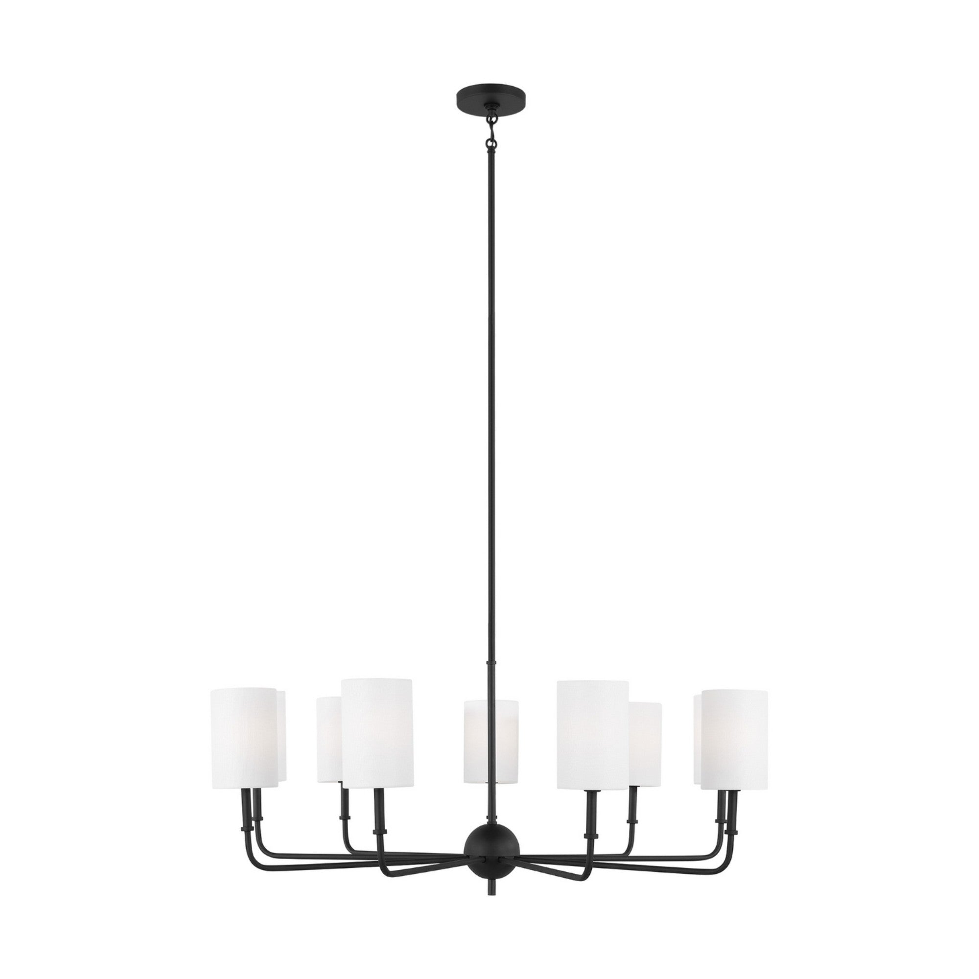 Foxdale 36" 9-Light LED Chandelier, Midnight Black Finish - Bees Lighting