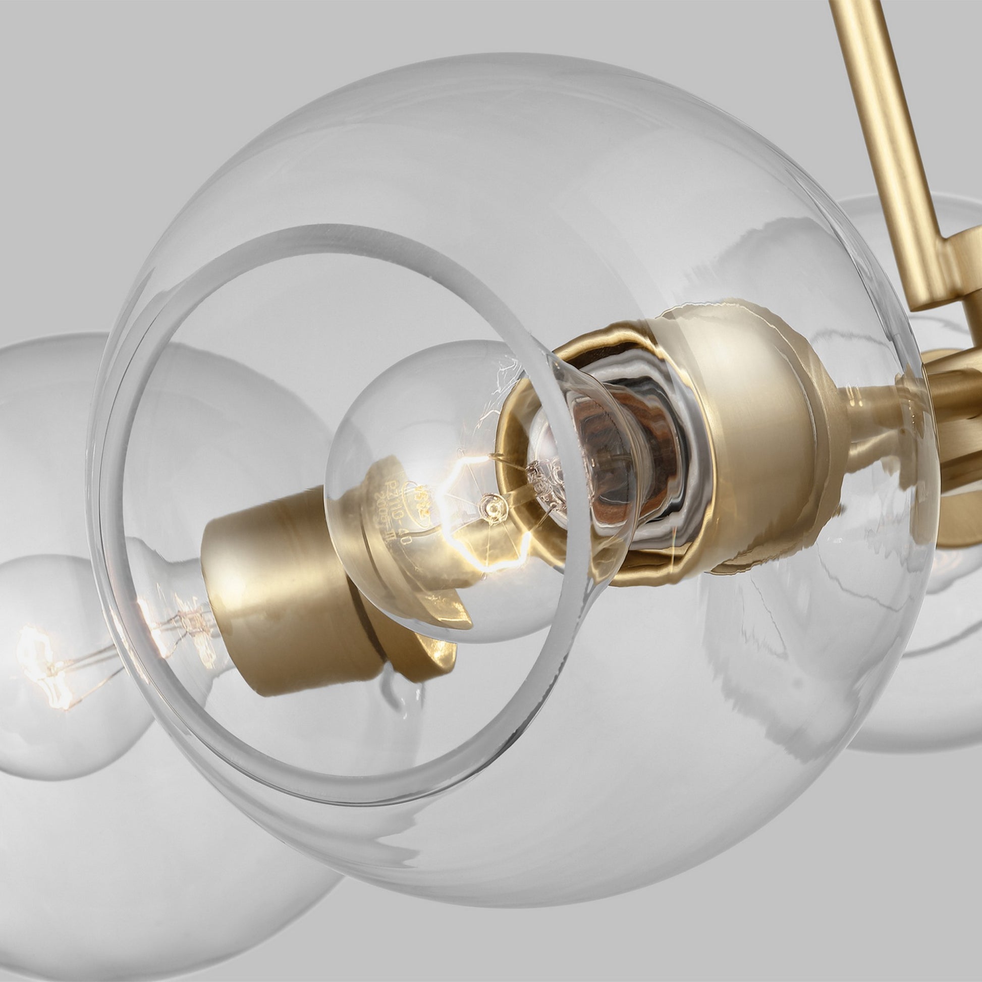 Codyn 26" 5-Light Medium Chandelier, Satin Brass Finish - Bees Lighting