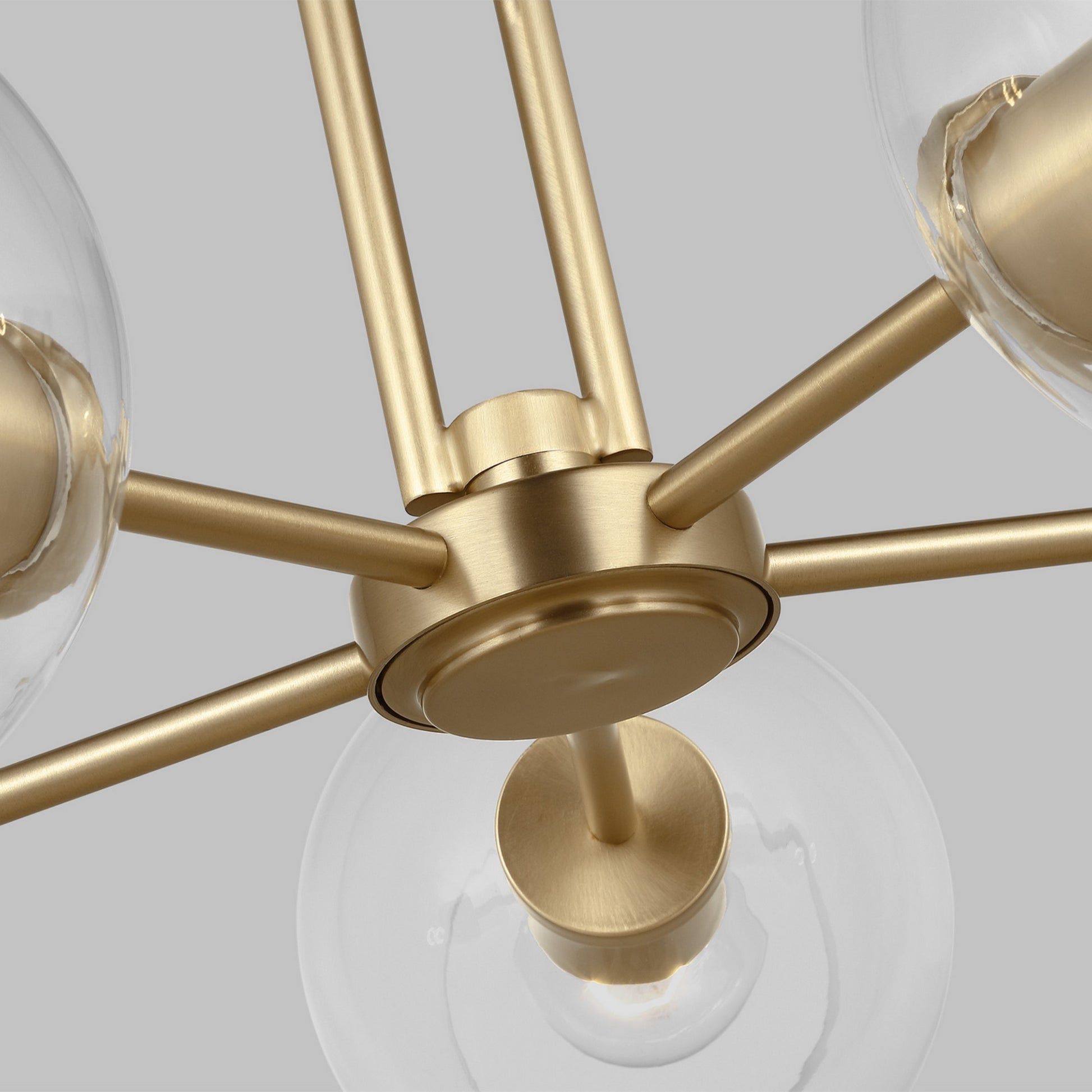 Codyn 26" 5-Light Medium Chandelier, Satin Brass Finish - Bees Lighting