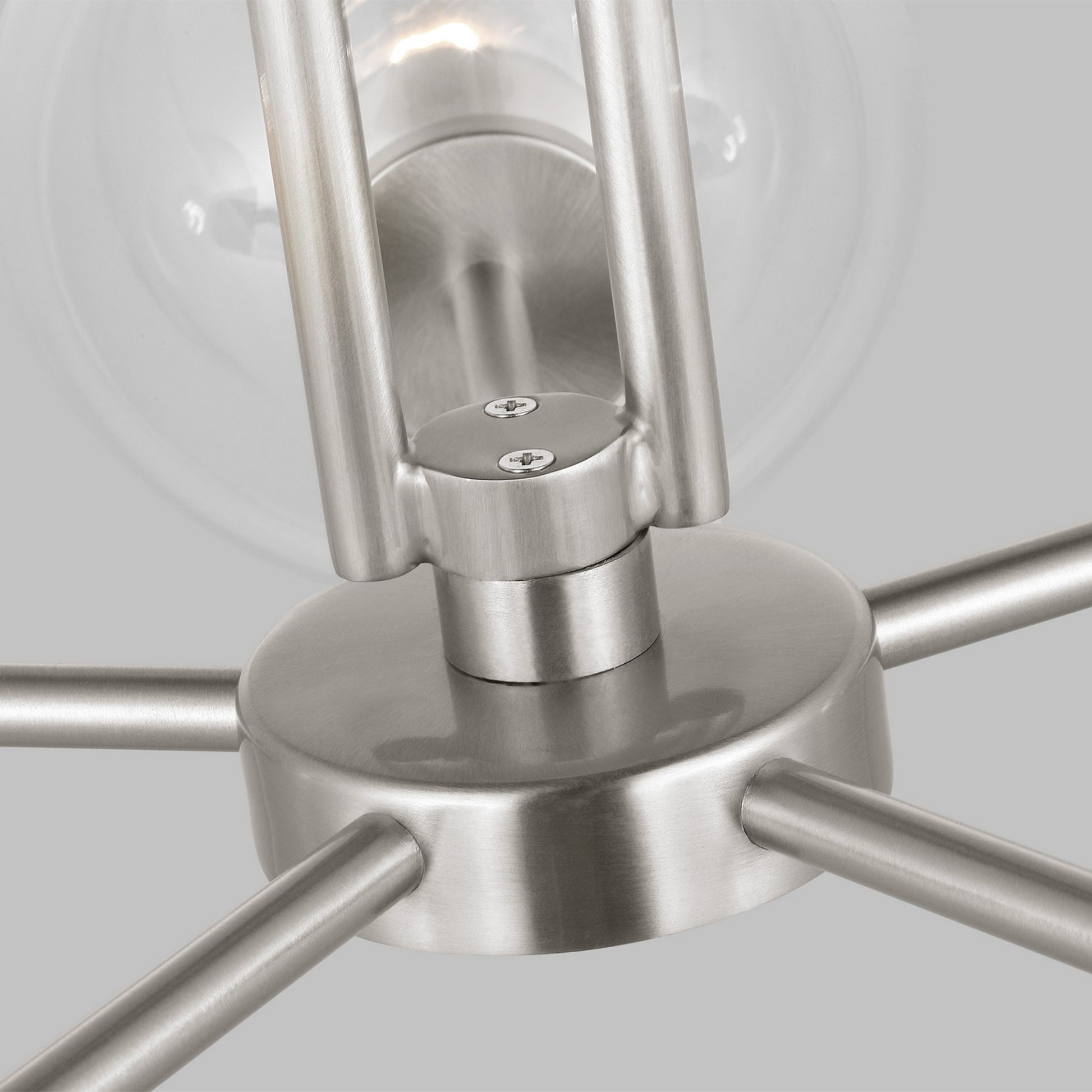 Codyn 26" 5-Light Medium Chandelier, Brushed Nickel Finish - Bees Lighting