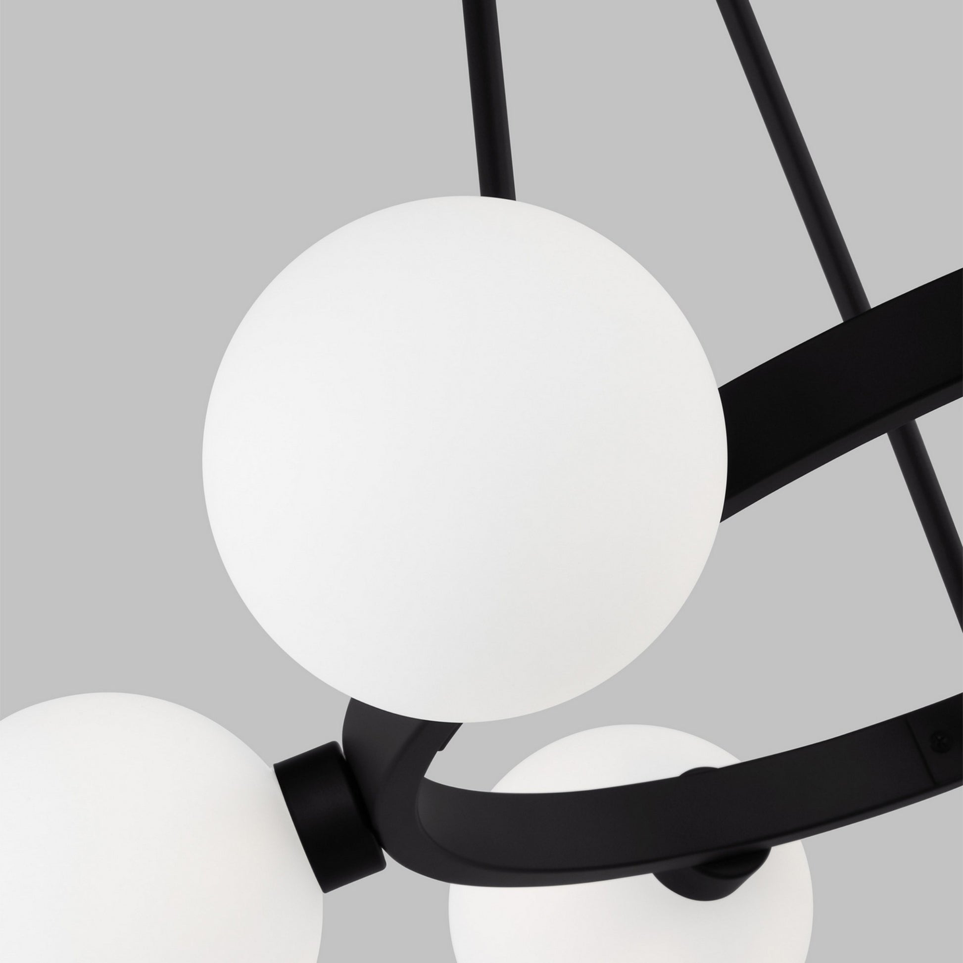 Clybourn 26" 6-Light Chandelier, Midnight Black Finish - Bees Lighting