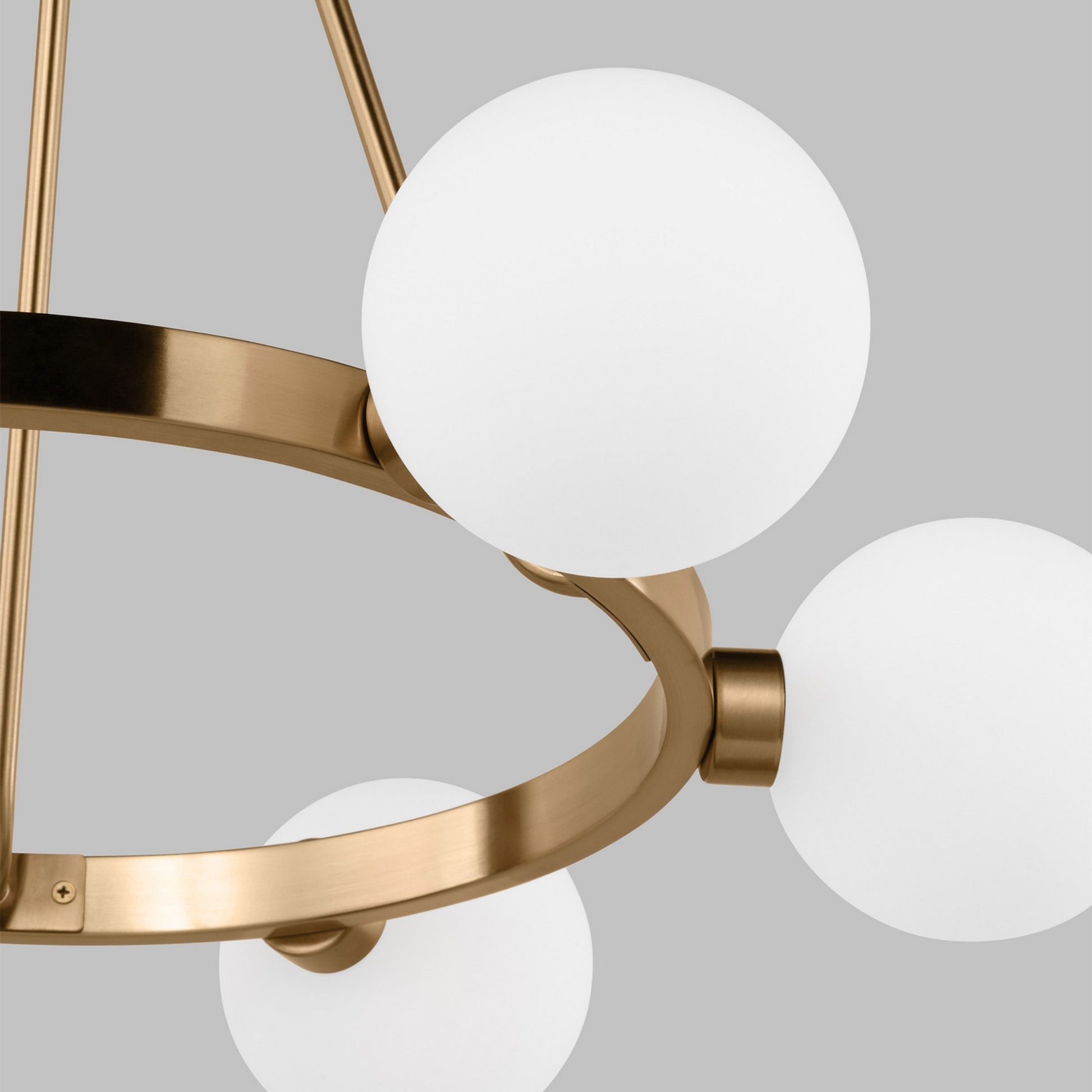 Clybourn 26" 6-Light Chandelier, Satin Brass Finish - Bees Lighting