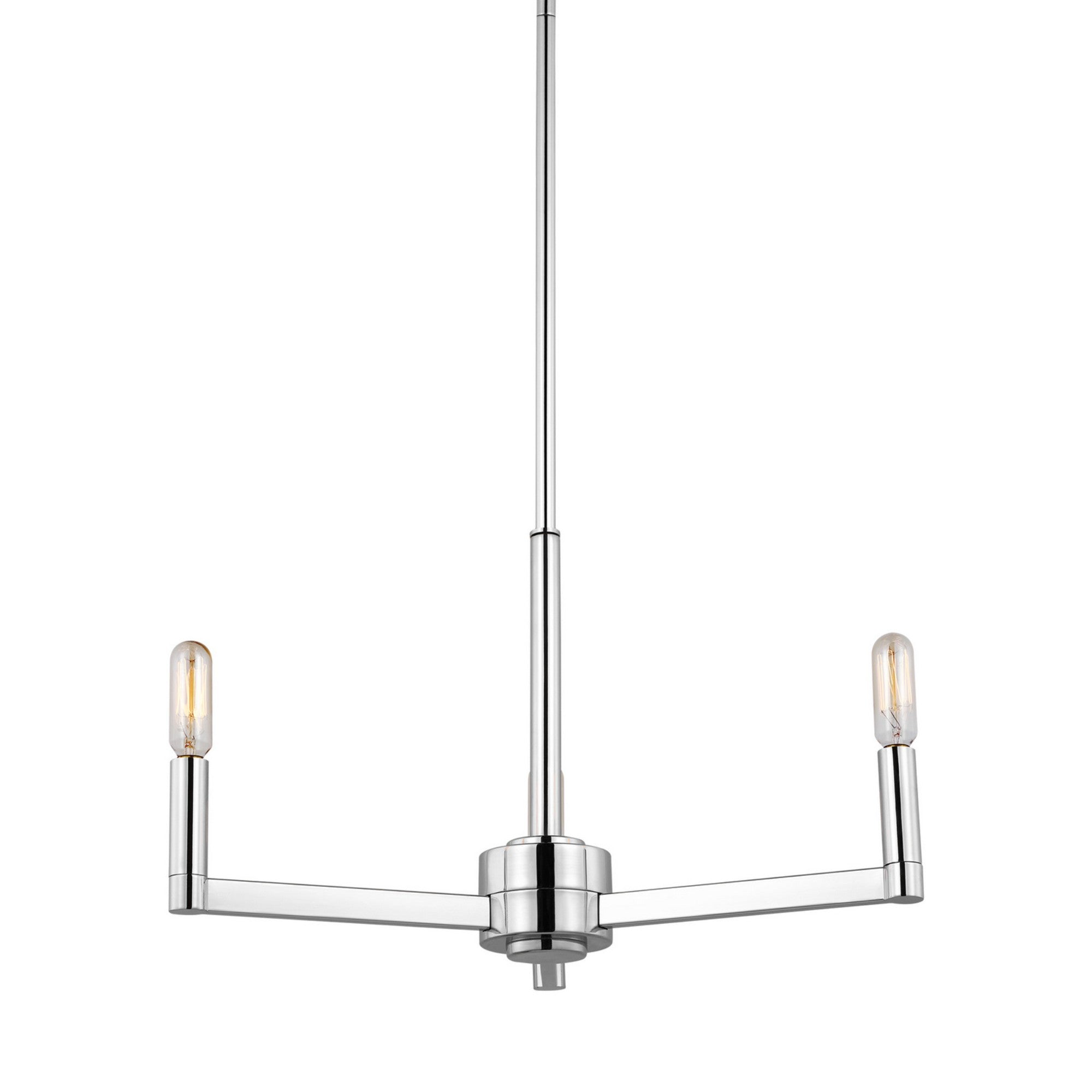 Fullton 10" 3-Light Chandelier, Chrome Finish - Bees Lighting