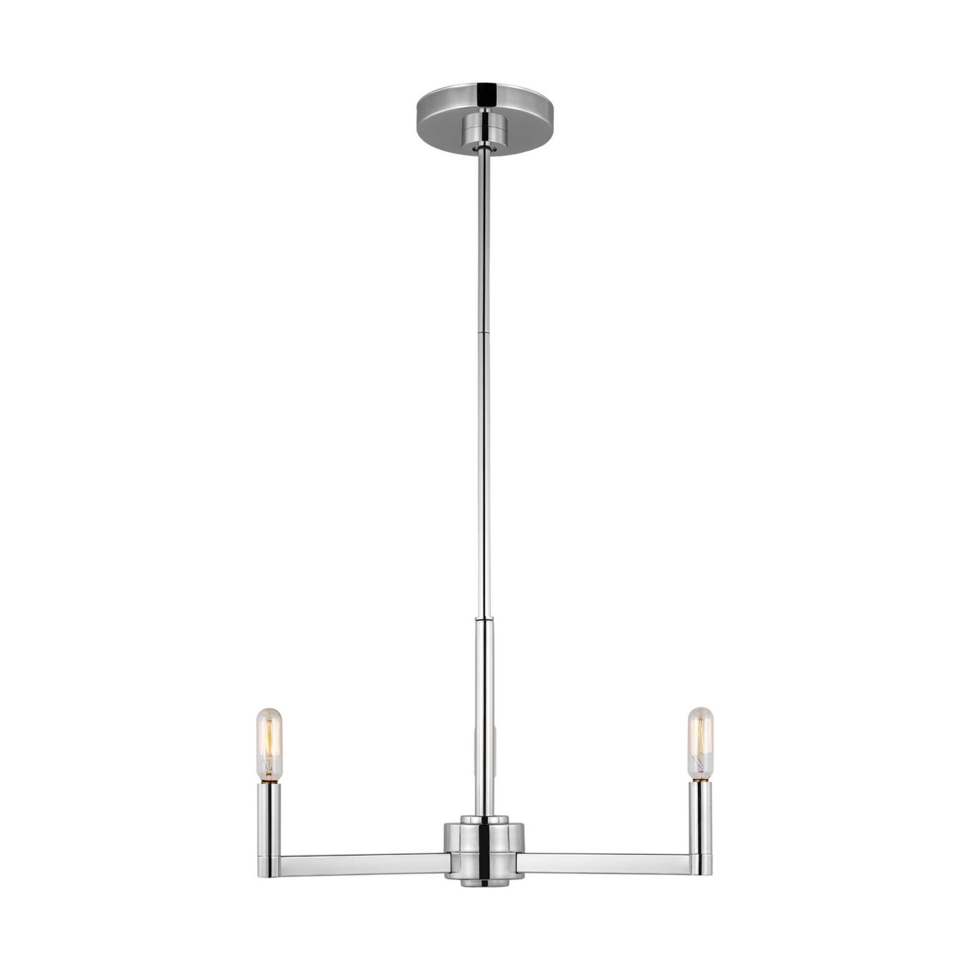 Fullton 10" 3-Light Chandelier, Chrome Finish - Bees Lighting