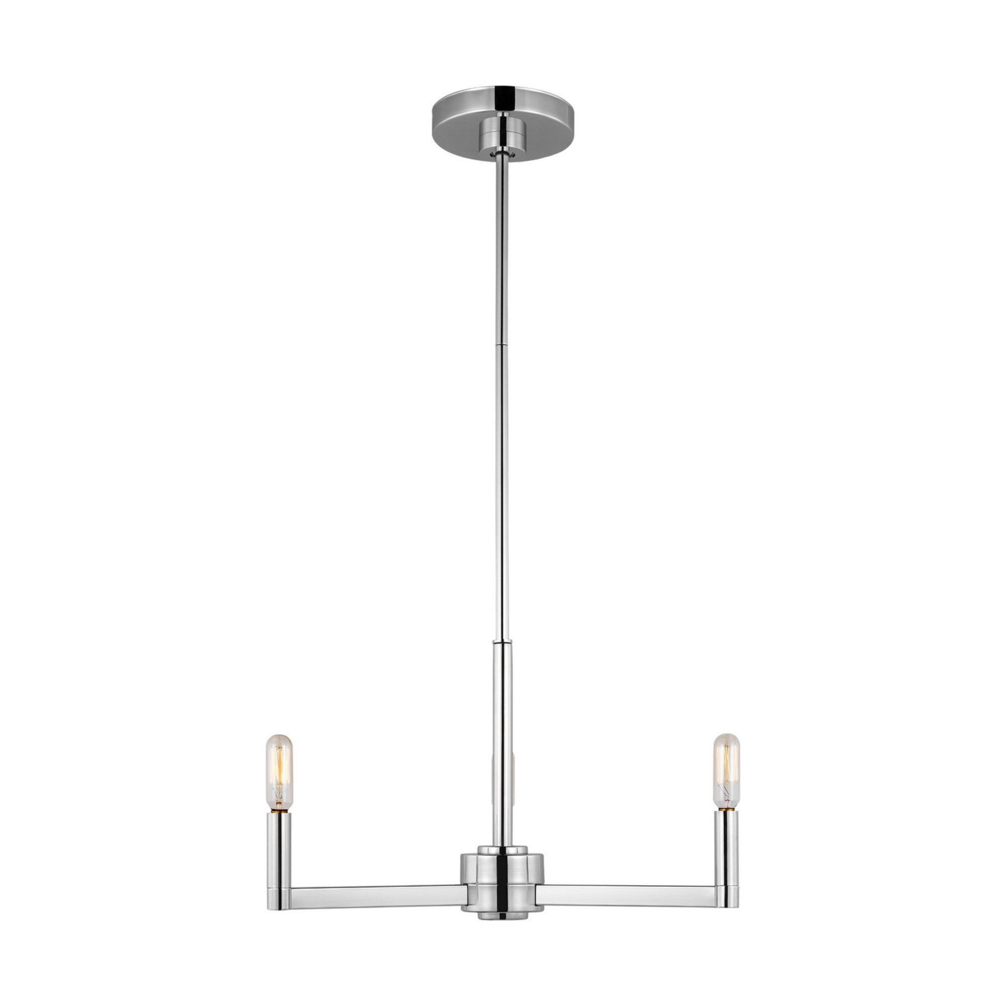 Fullton 10" 3-Light Chandelier, Chrome Finish - Bees Lighting