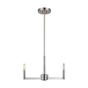 Fullton 10" 3-Light Chandelier, Brushed Nickel Finish - Bees Lighting