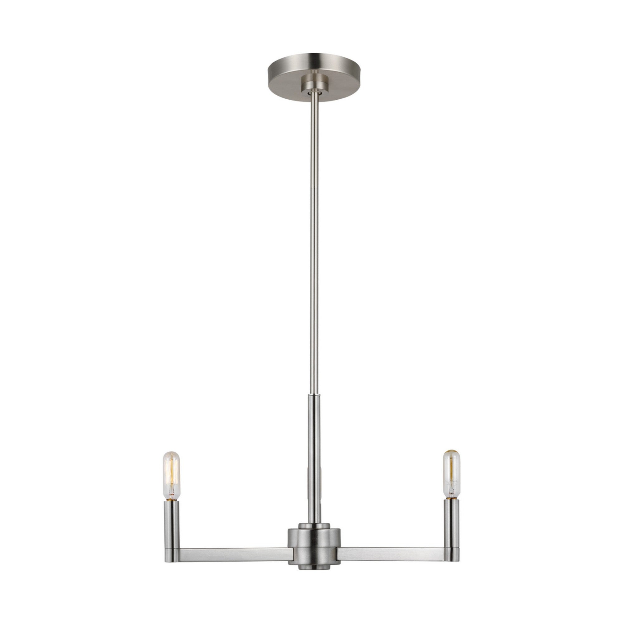 Fullton 10" 3-Light Chandelier, Brushed Nickel Finish - Bees Lighting