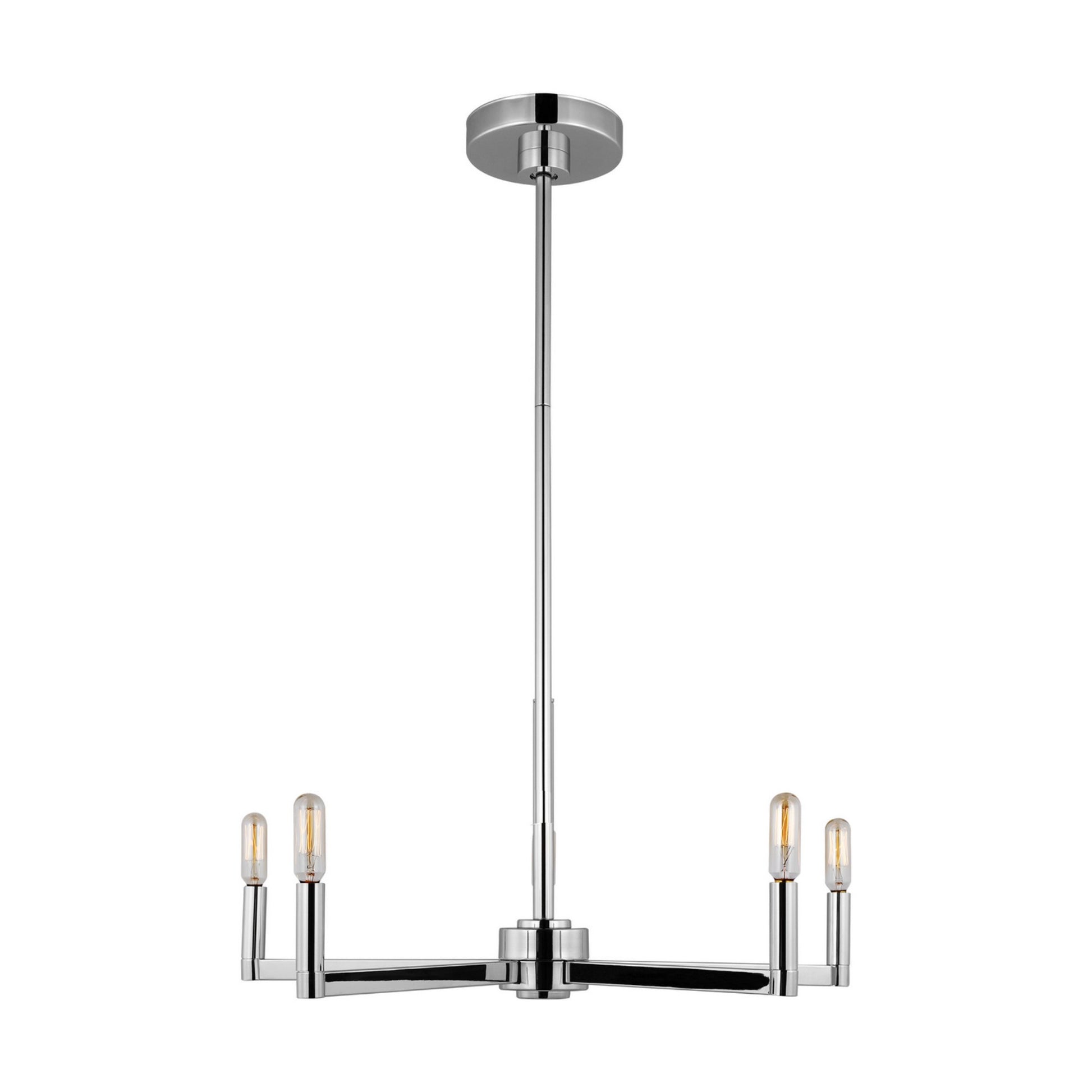 Fullton 24" 5-Light Chandelier, Chrome Finish - Bees Lighting