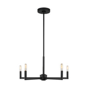 Fullton 24" 5-Light Chandelier, Midnight Black Finish - Bees Lighting