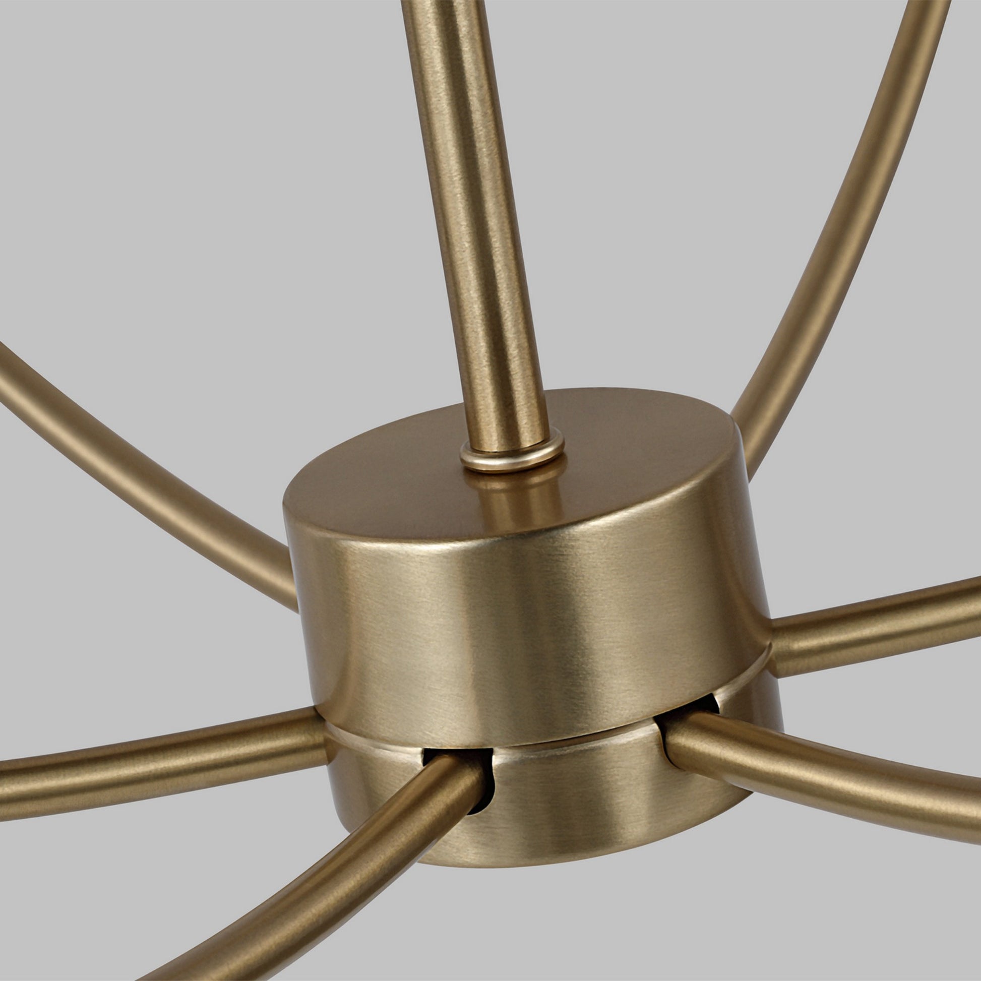 Greenwich 34" 9-Light Chandelier, Satin Brass Finish - Bees Lighting