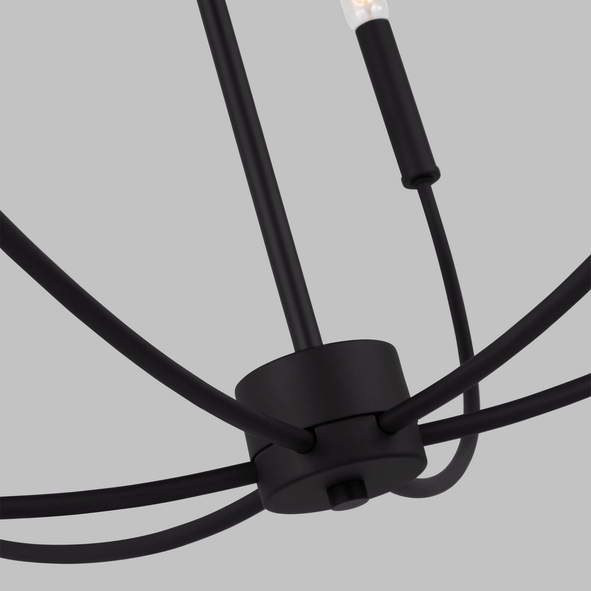Greenwich 34" 9-Light LED Chandelier, Midnight Black Finish - Bees Lighting