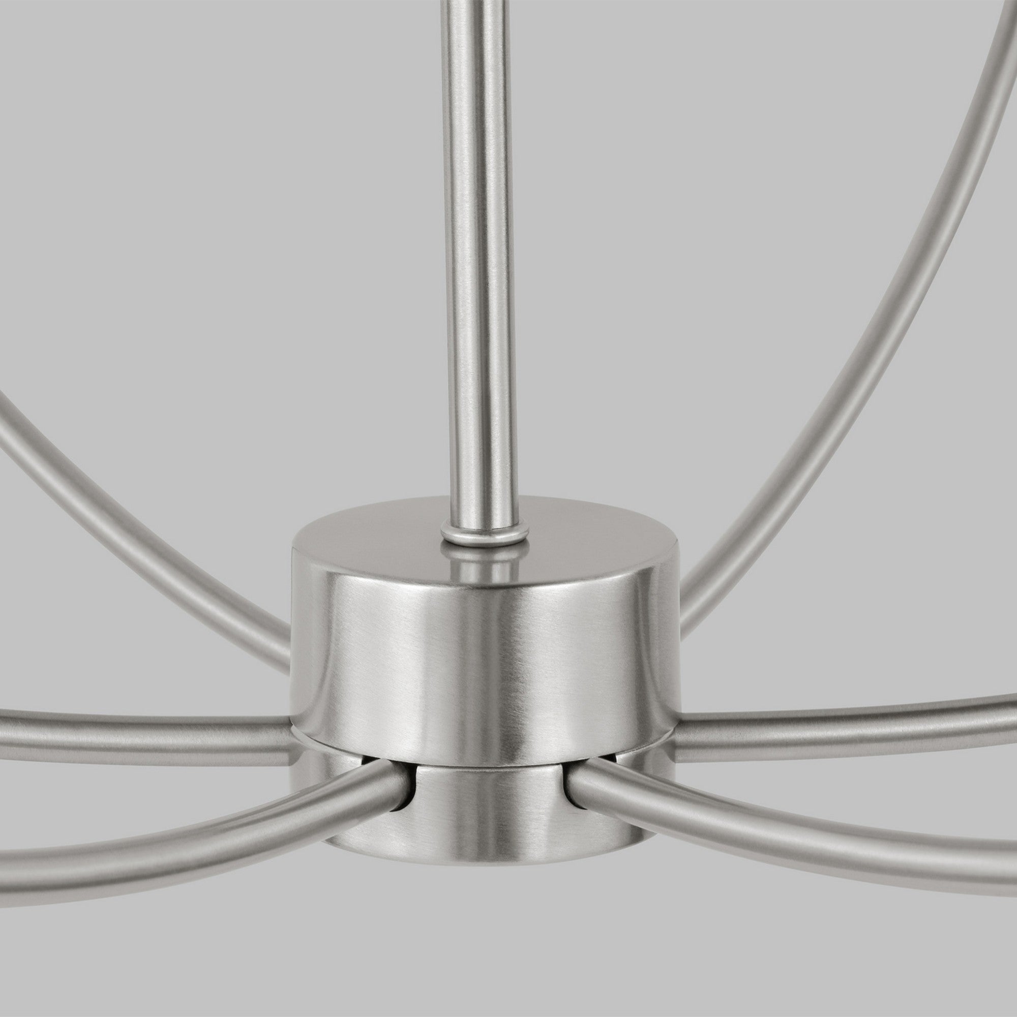 Greenwich 34" 9-Light LED Chandelier, Brushed Nickel Finish - Bees Lighting