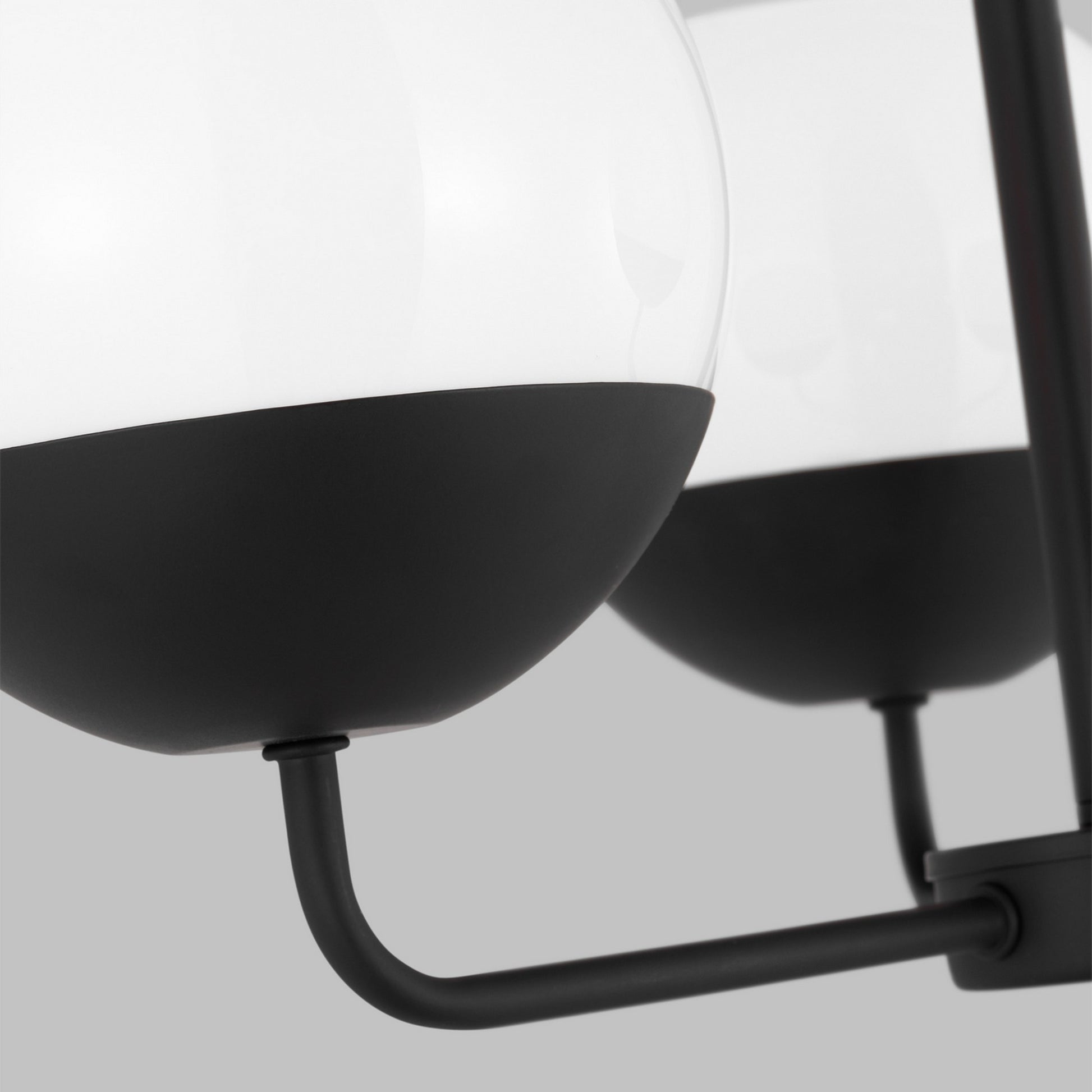 Alvin 20" 3-Light Chandelier, Midnight Black Finish - Bees Lighting