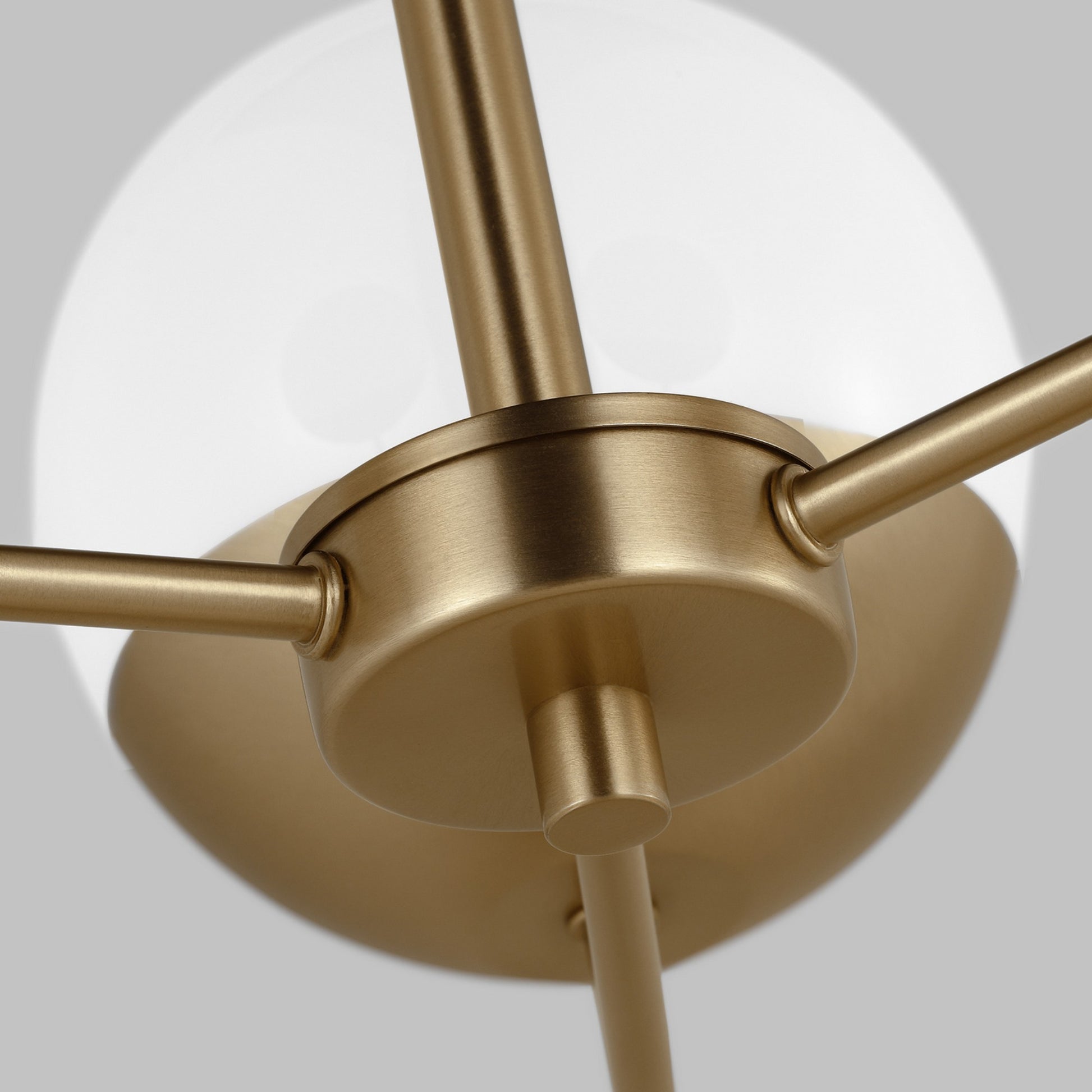 Alvin 20" 3-Light Chandelier, Satin Brass Finish - Bees Lighting