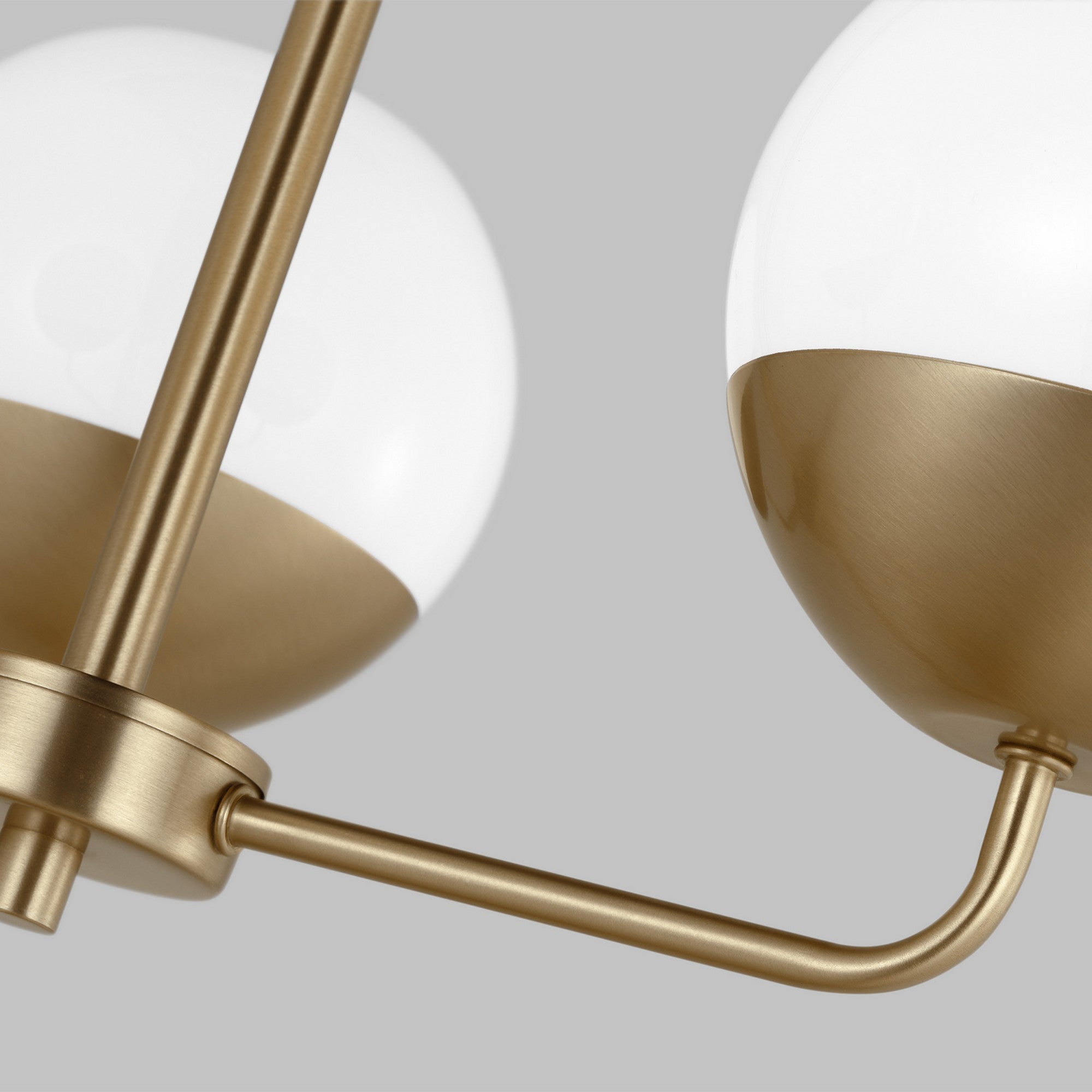 Alvin 20" 3-Light Chandelier, Satin Brass Finish - Bees Lighting